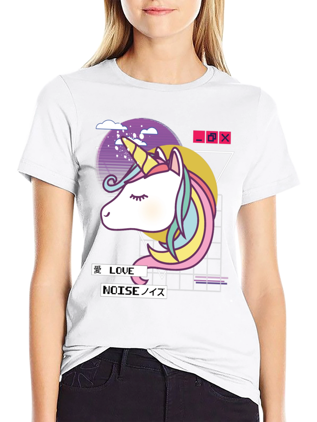 Unicorn Vaporwave Graphic T-Shirt