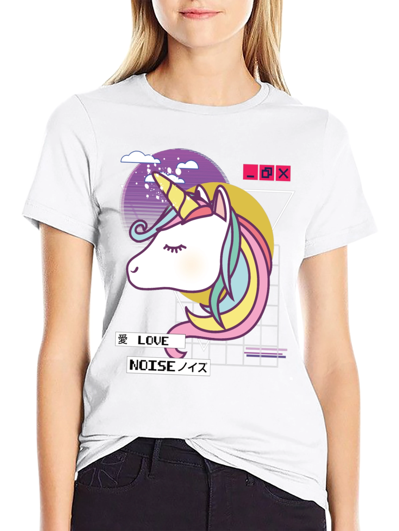 Unicorn Vaporwave Graphic T-Shirt