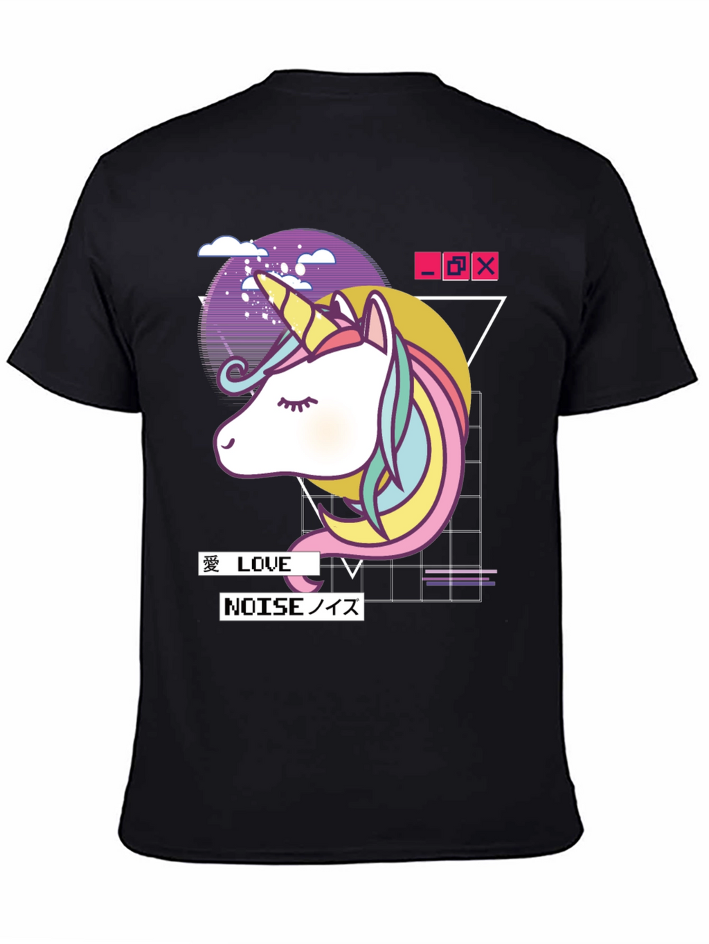 Unicorn Vaporwave Graphic T-Shirt