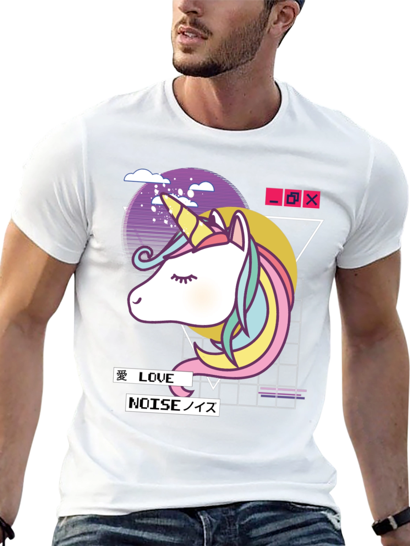 Unicorn Vaporwave Graphic T-Shirt