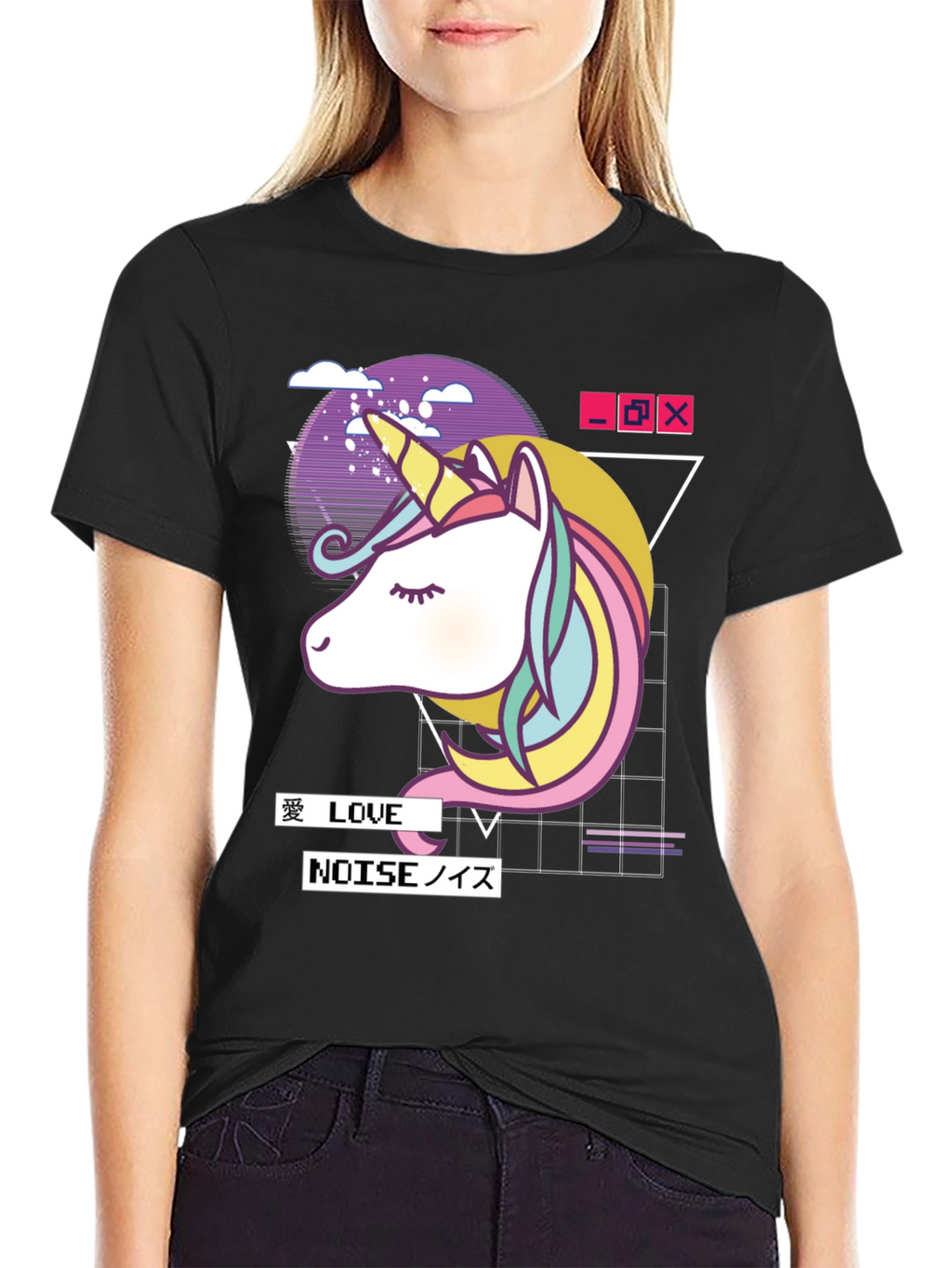 Unicorn Vaporwave Graphic T-Shirt