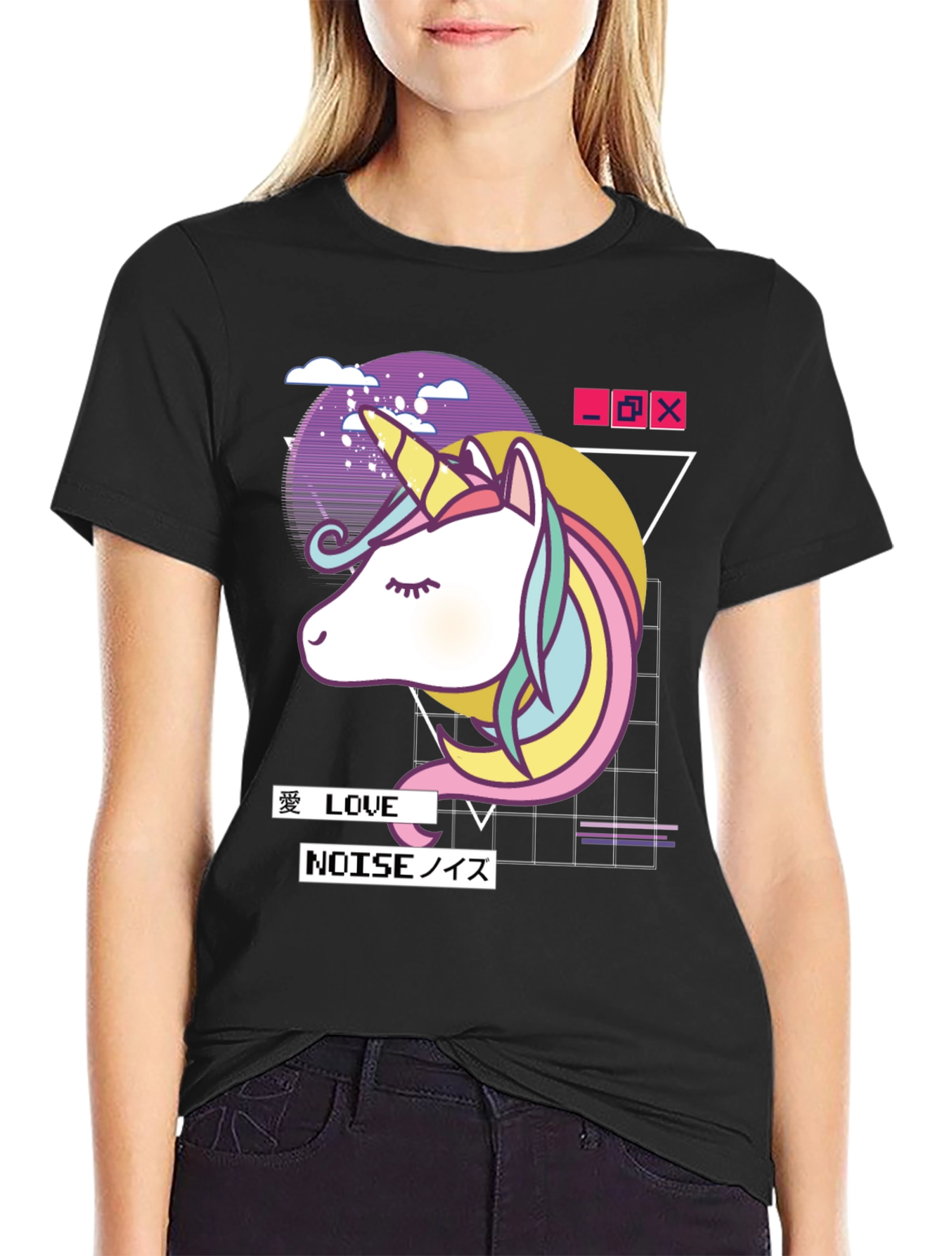 Unicorn Vaporwave Graphic T-Shirt