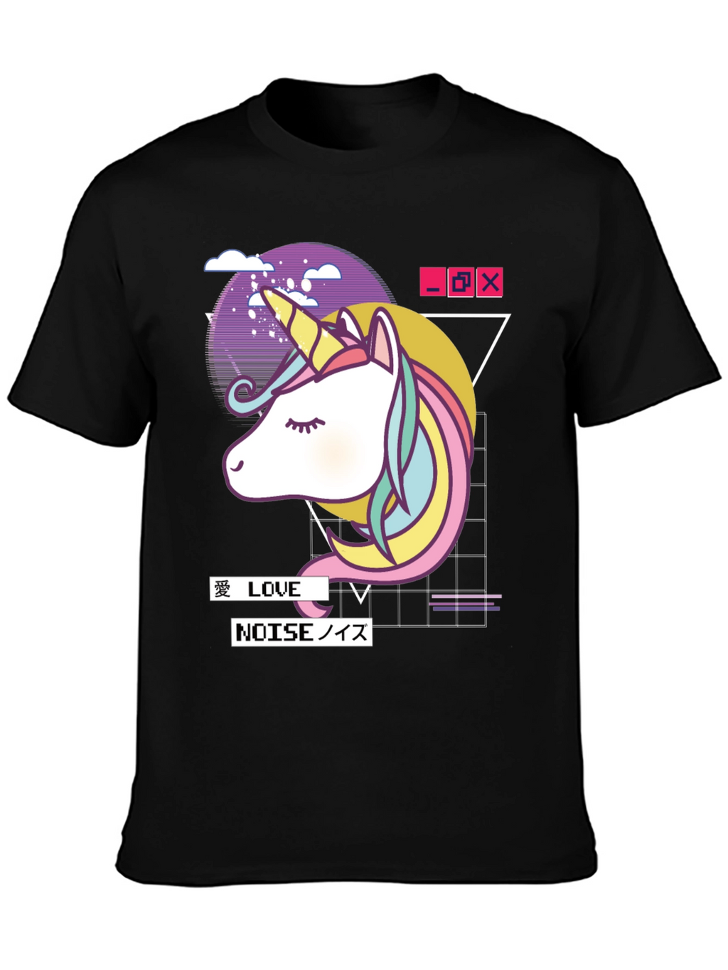 Unicorn Vaporwave Graphic T-Shirt
