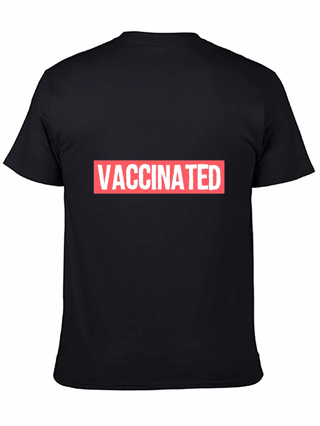 Vaccinated Black T-Shirt - Show Your Status
