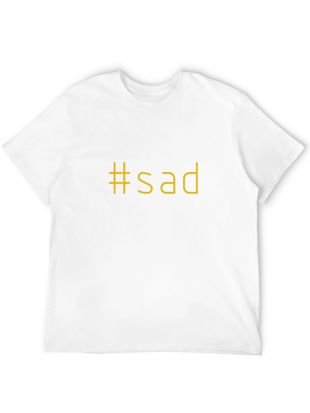 #sad Graphic Black T-Shirt - Express Yourself