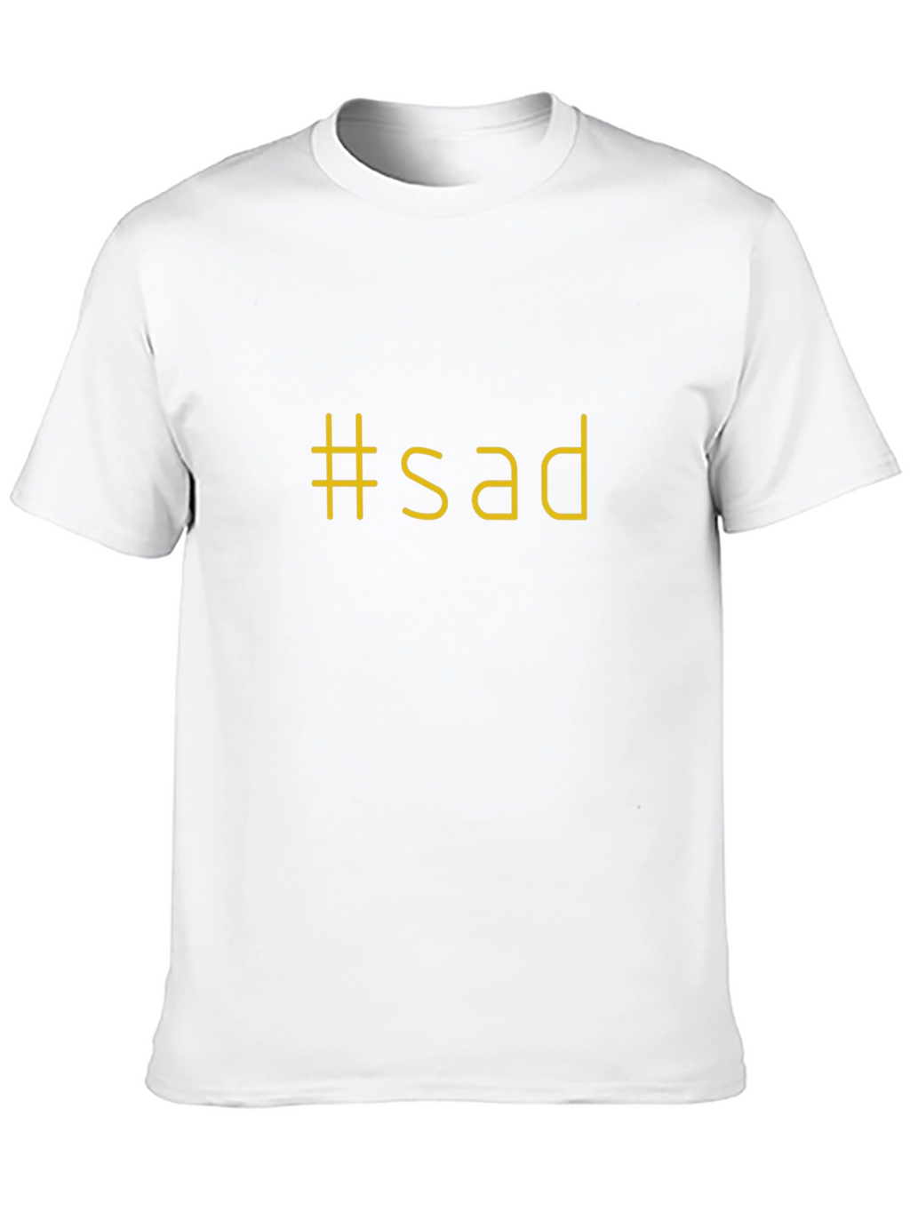 #sad Graphic Black T-Shirt - Express Yourself