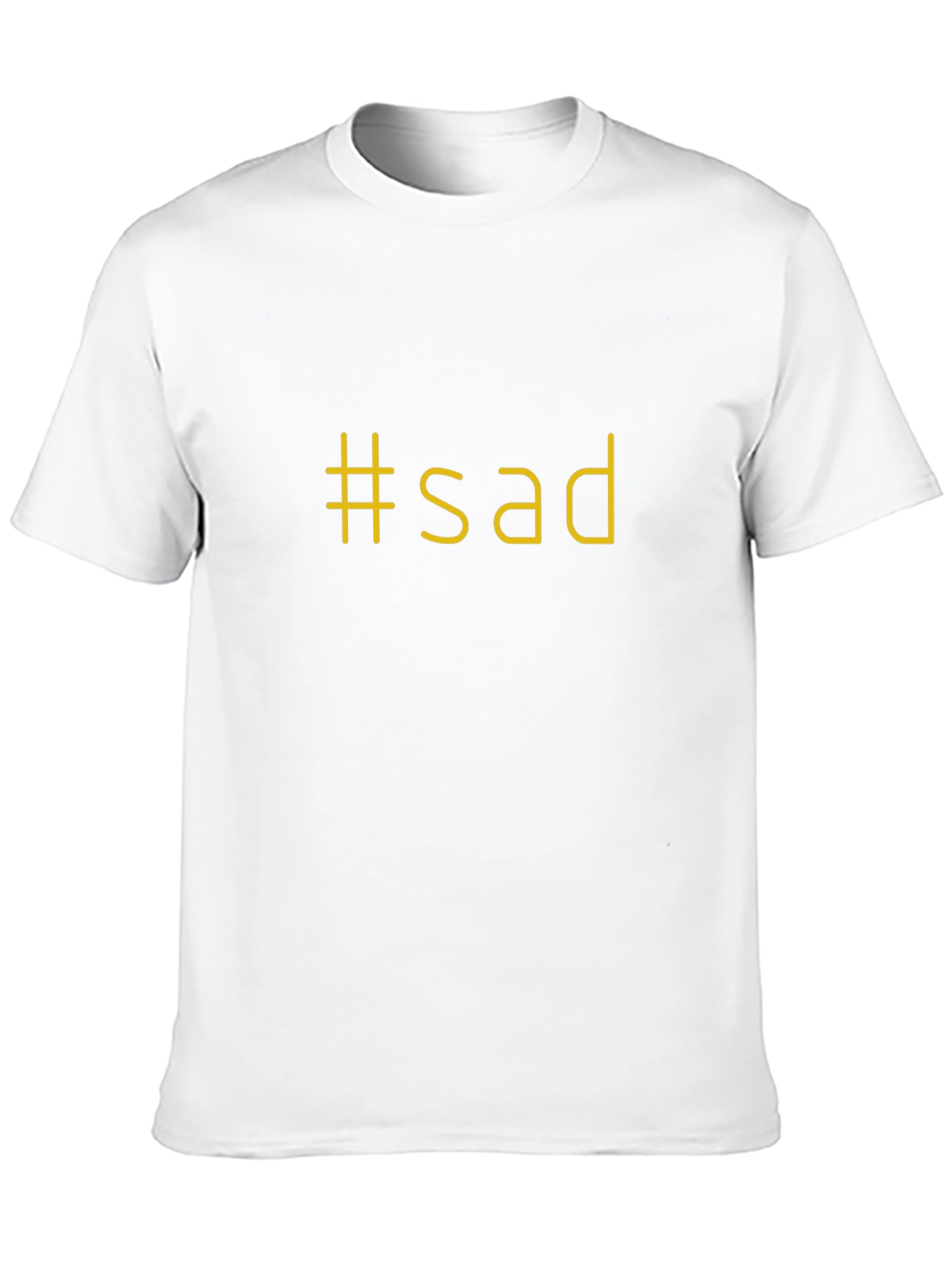 #sad Graphic Black T-Shirt - Express Yourself