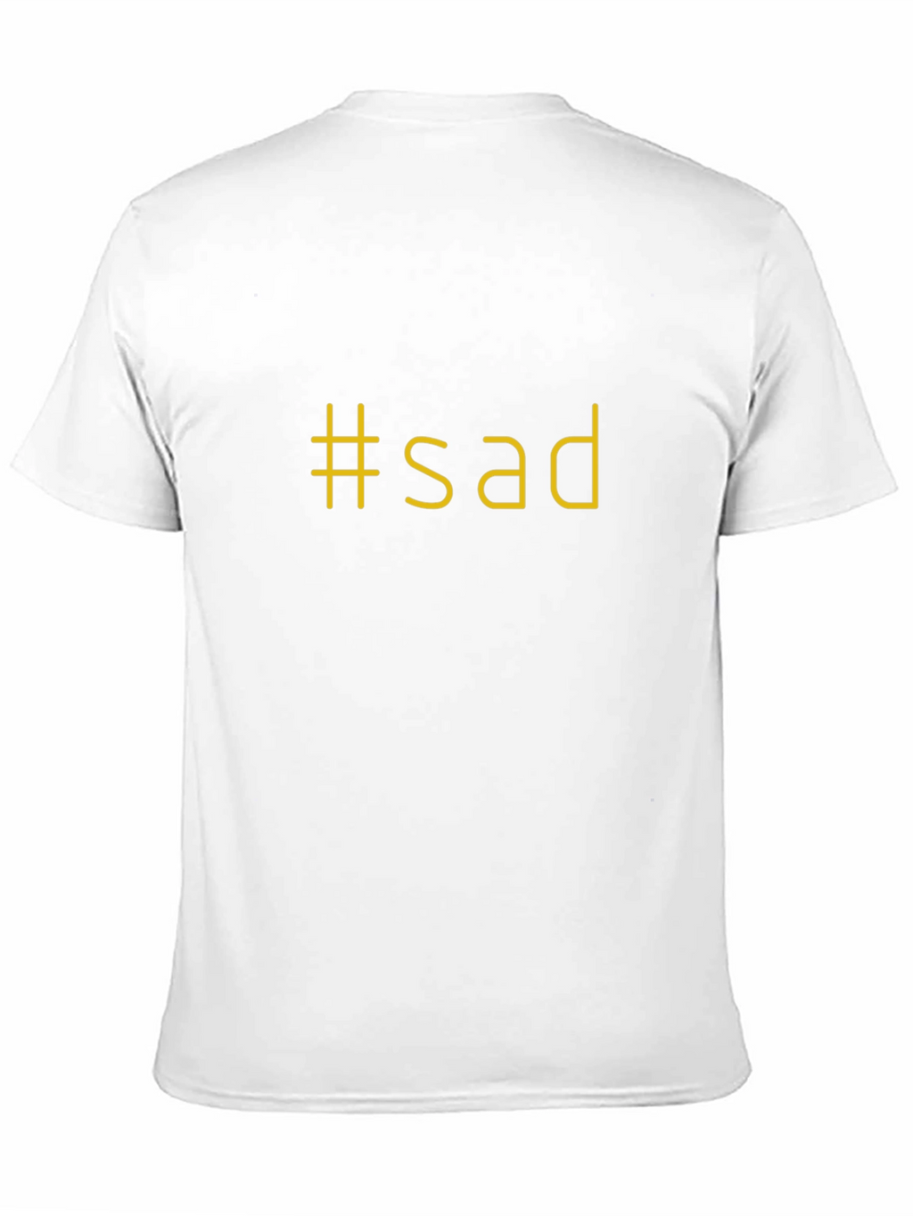#sad Graphic Black T-Shirt - Express Yourself