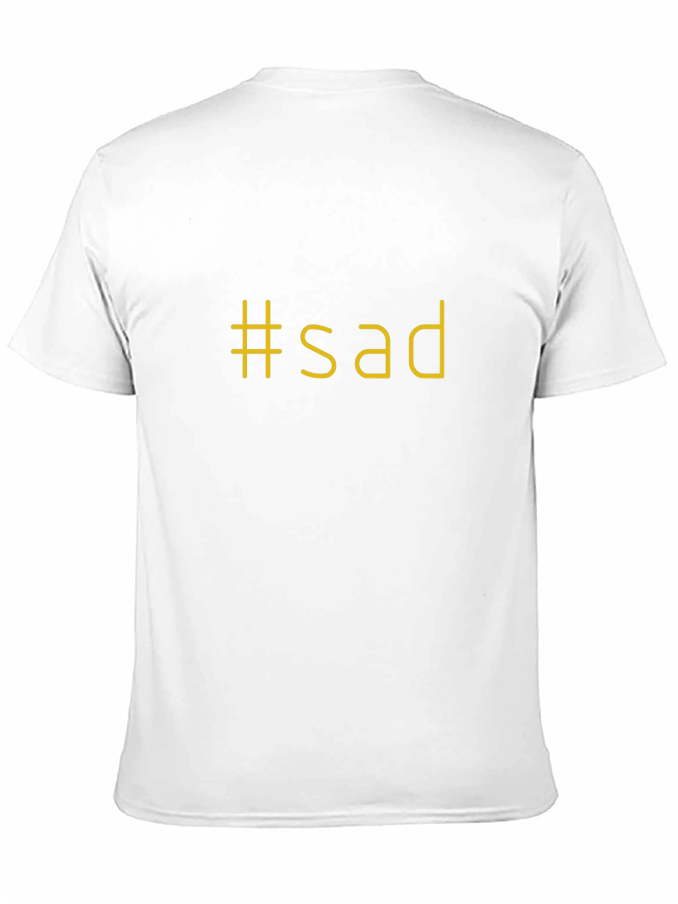 #sad Graphic Black T-Shirt - Express Yourself