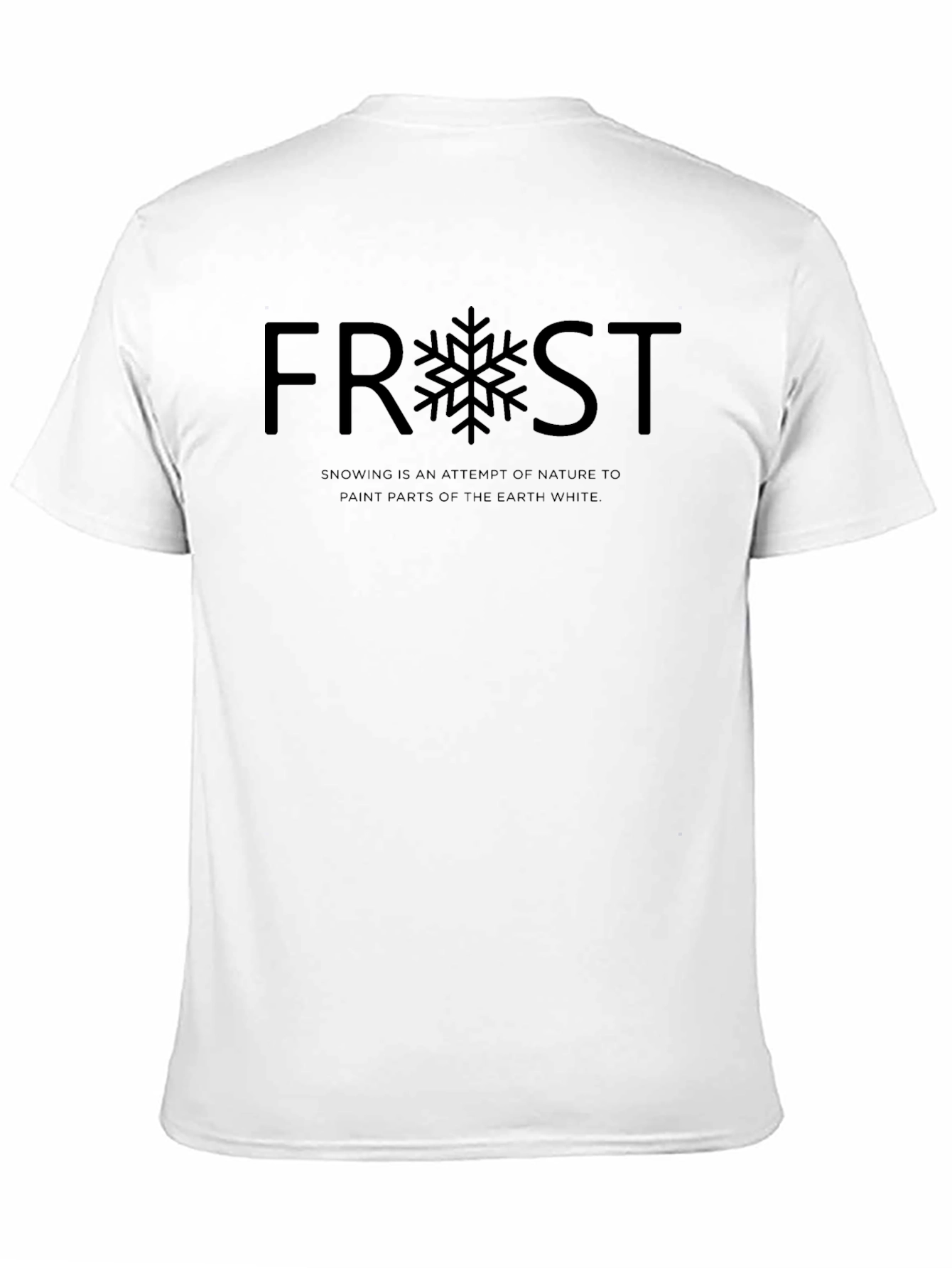 Frost Snowflake Graphic Tee - Winter Statement Shirt
