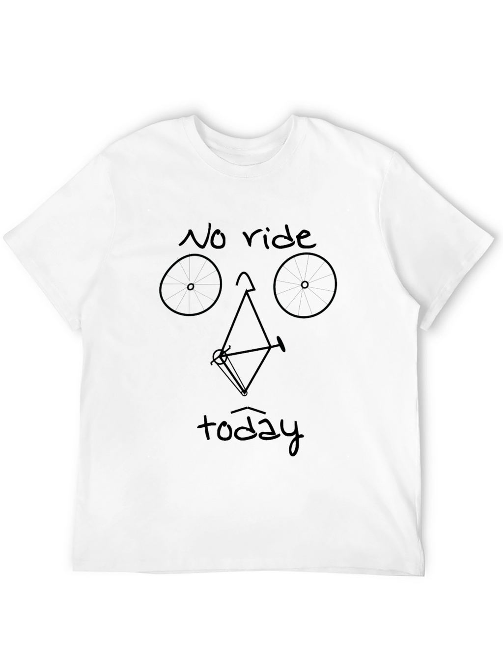 No Ride Today Graphic Tee - Black