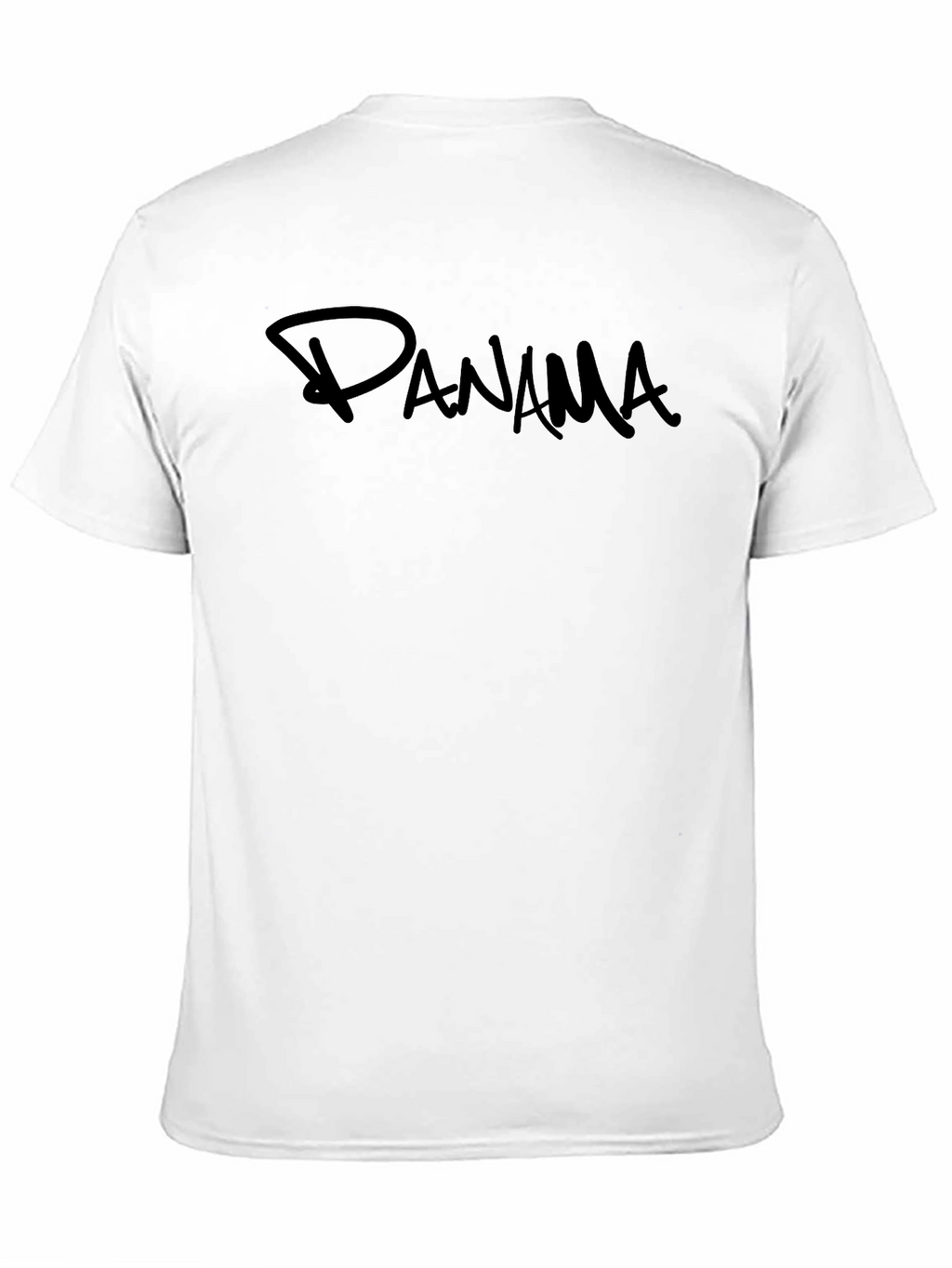 Panama T-Shirt - Black Crew Neck Tee