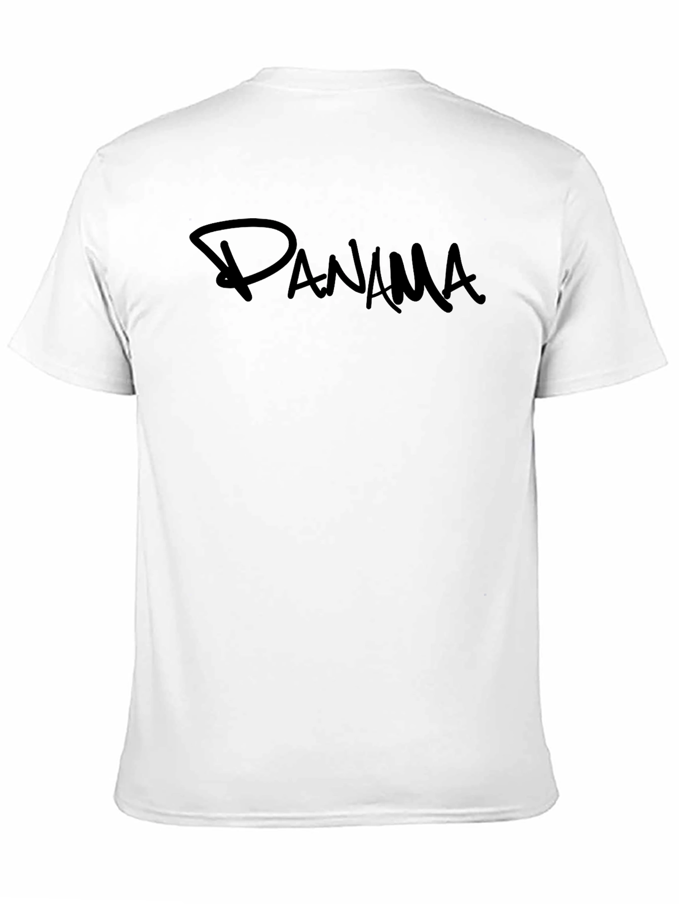Panama T-Shirt - Black Crew Neck Tee