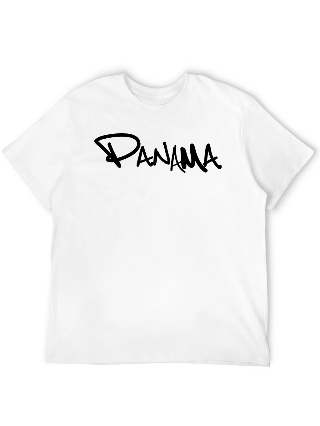 Panama T-Shirt - Black Crew Neck Tee