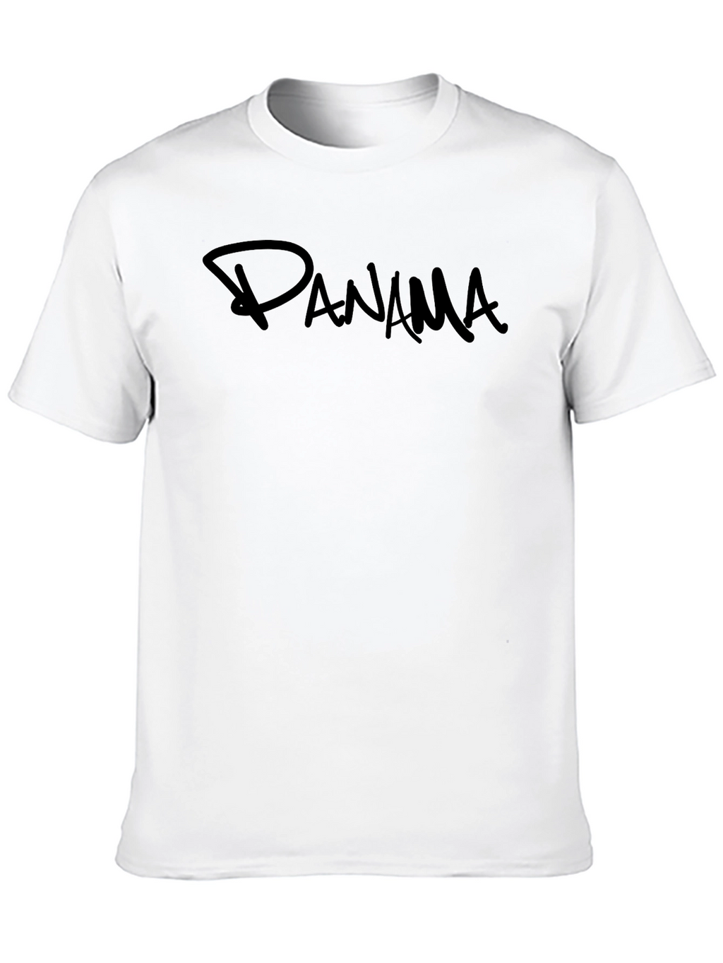 Panama T-Shirt - Black Crew Neck Tee