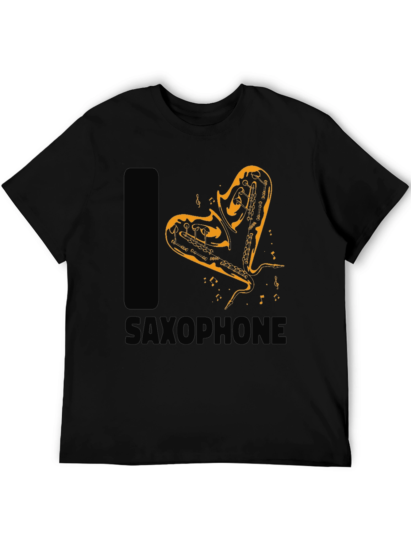 I Love Saxophone Graphic T-Shirt - Musician Apparel