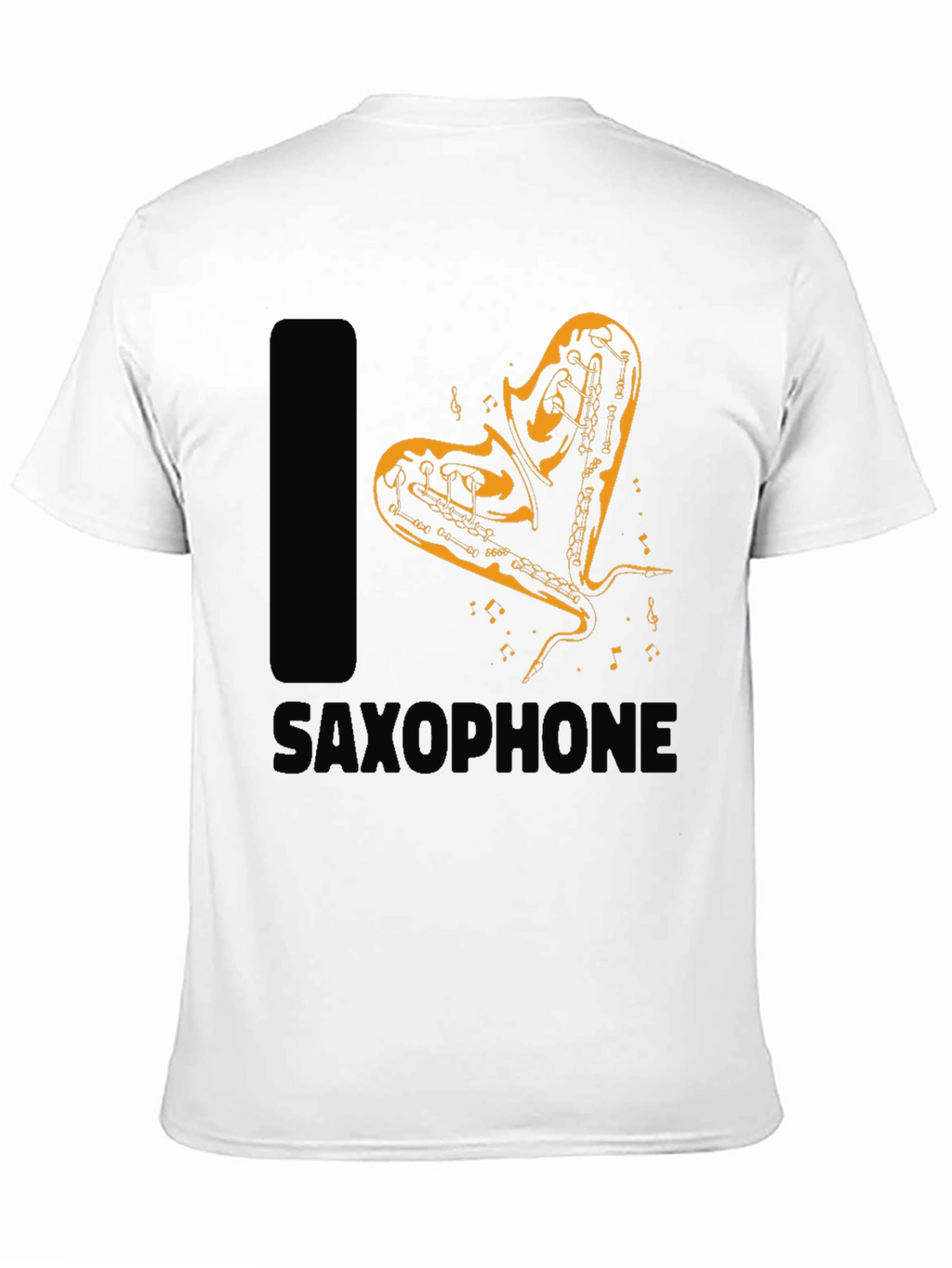 I Love Saxophone Graphic T-Shirt - Musician Apparel
