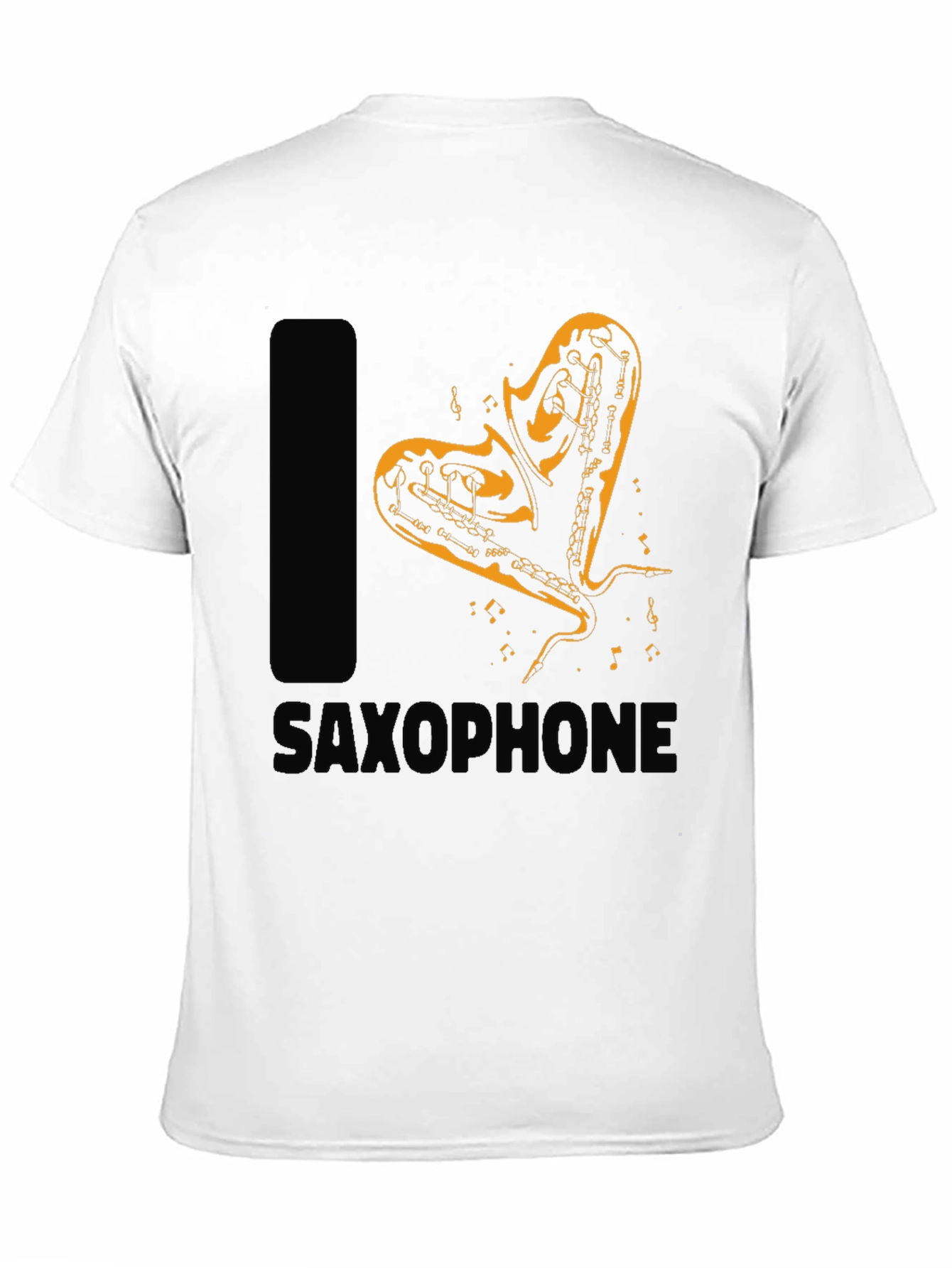I Love Saxophone Graphic T-Shirt - Musician Apparel