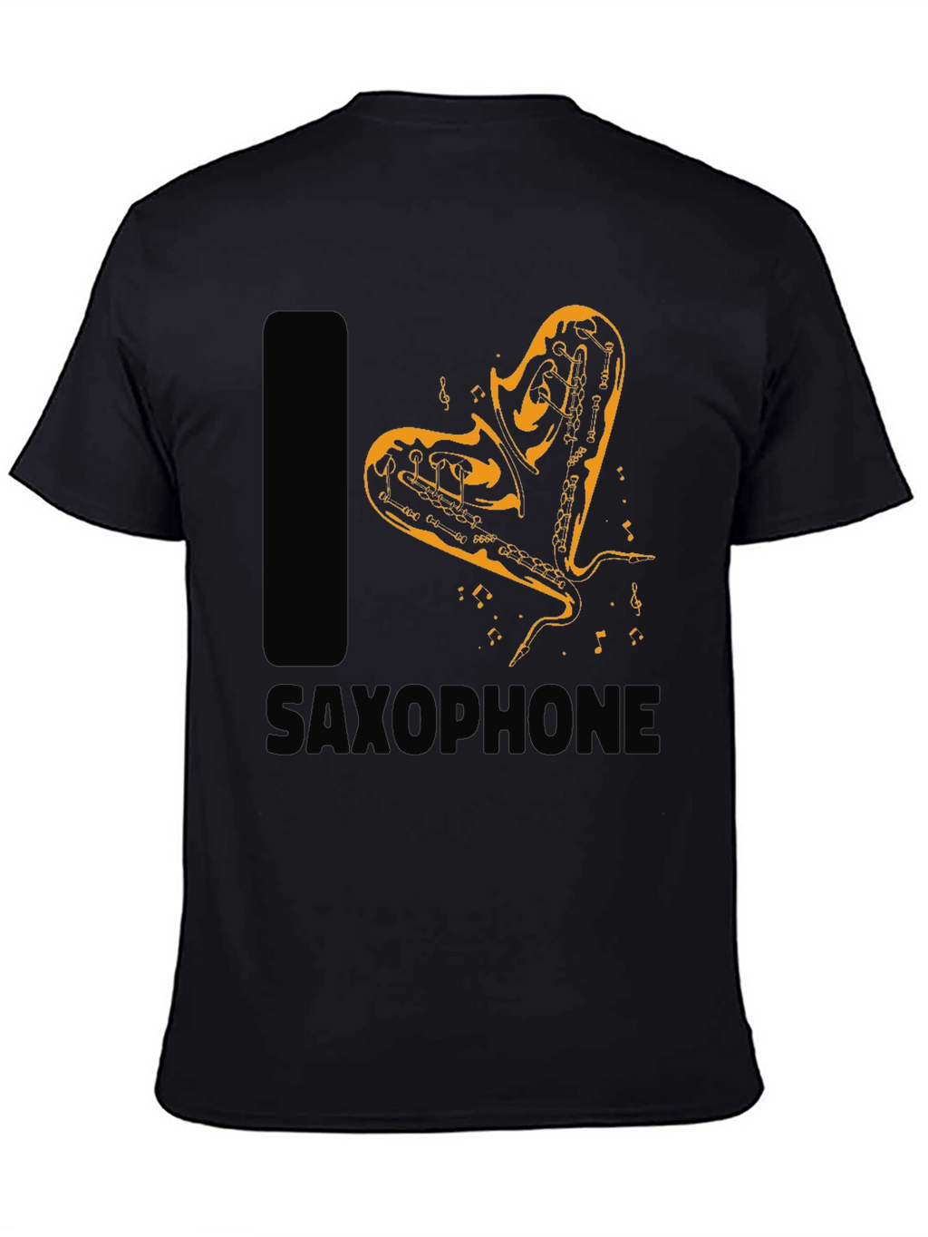 I Love Saxophone Graphic T-Shirt - Musician Apparel
