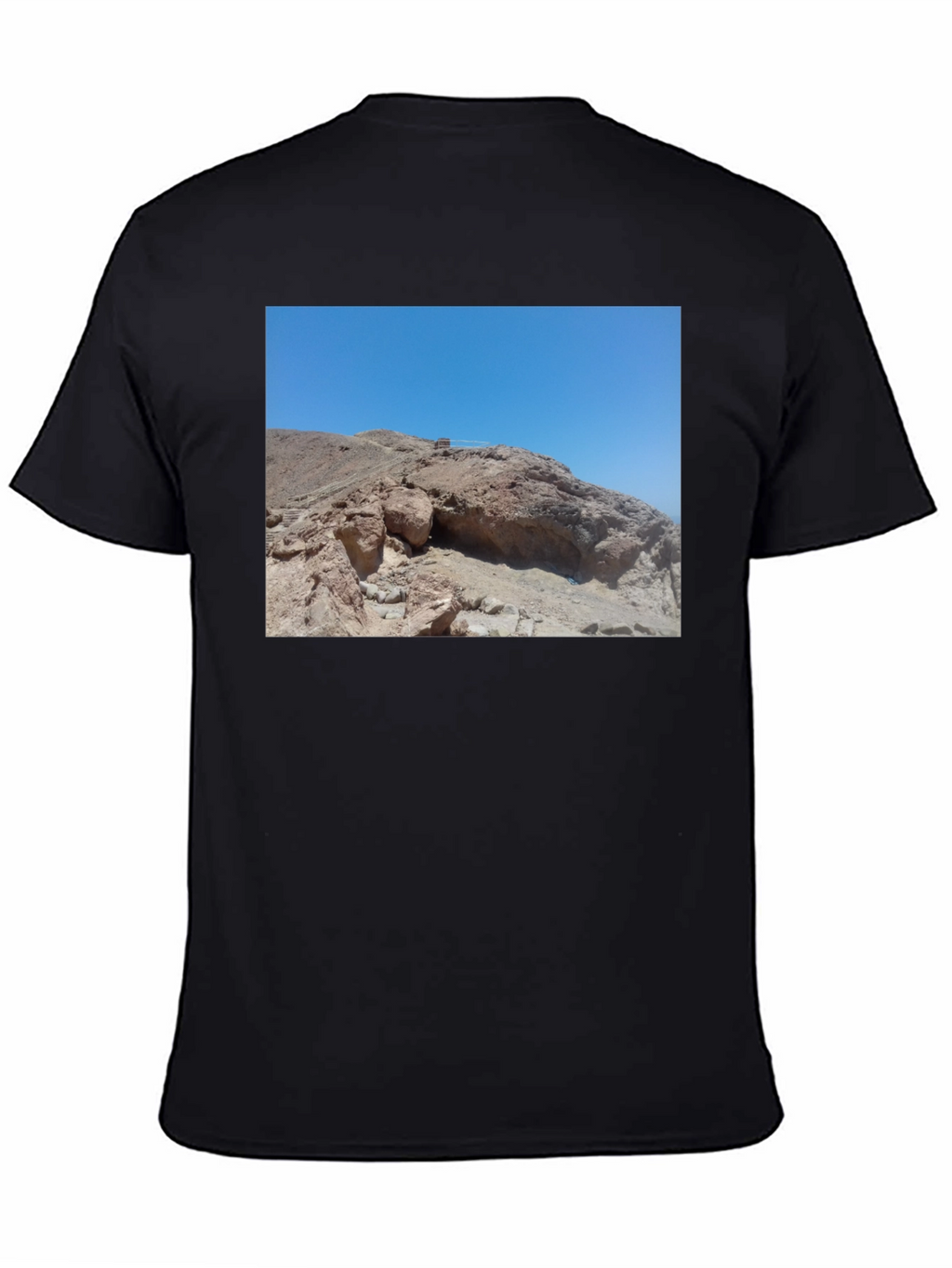 Rocky Desert Scene Black T-Shirt