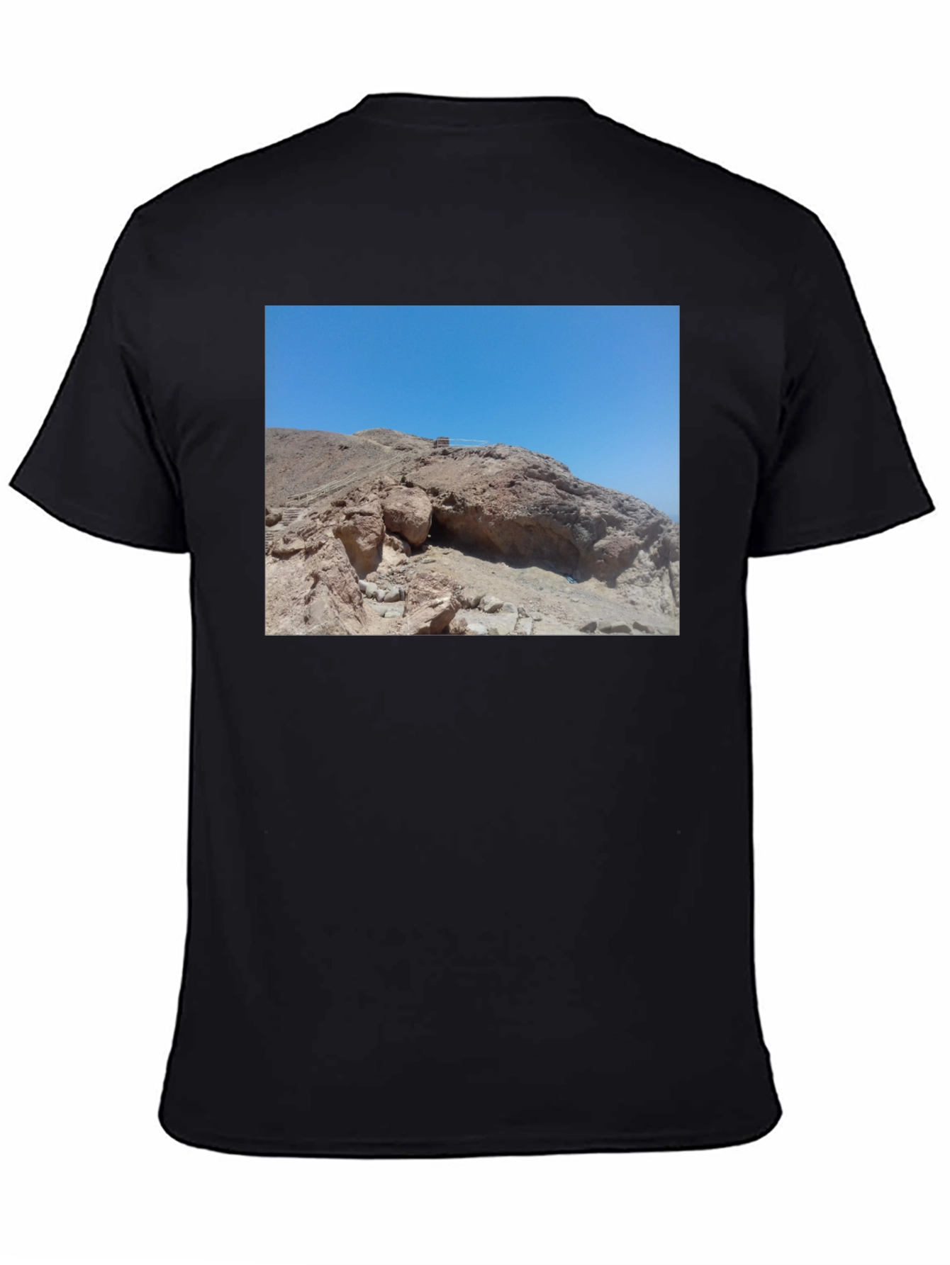 Rocky Desert Scene Black T-Shirt
