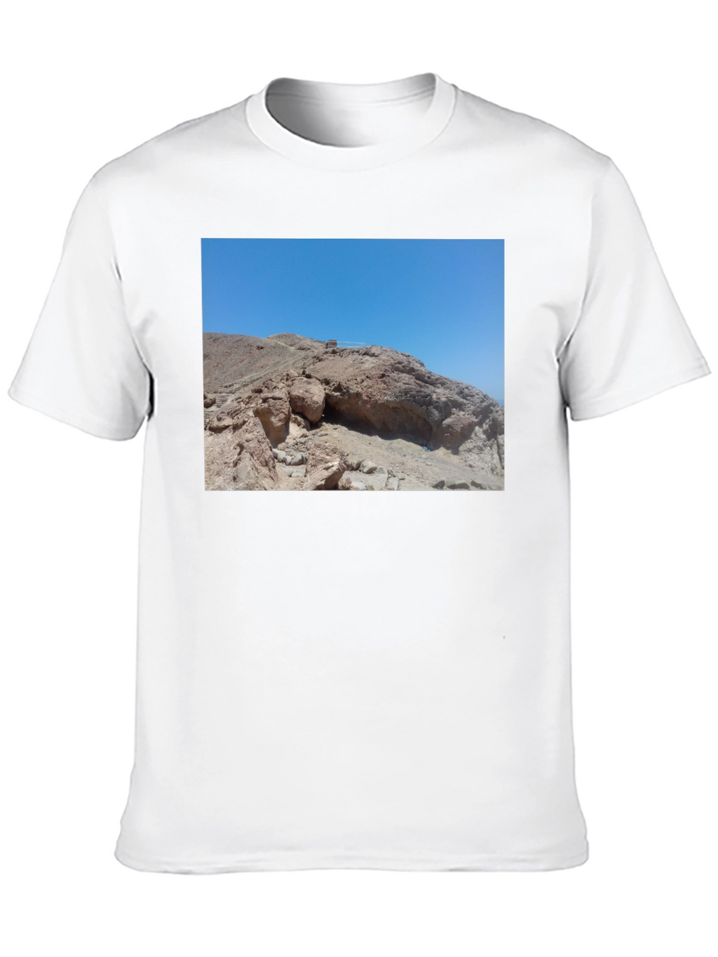 Rocky Desert Scene Black T-Shirt