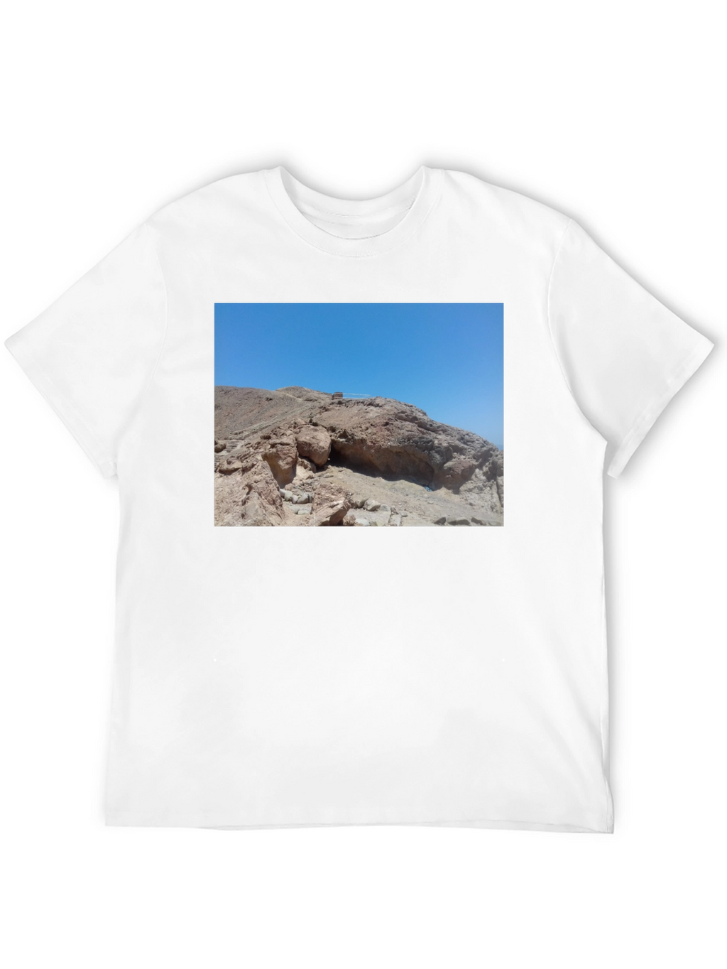 Rocky Desert Scene Black T-Shirt