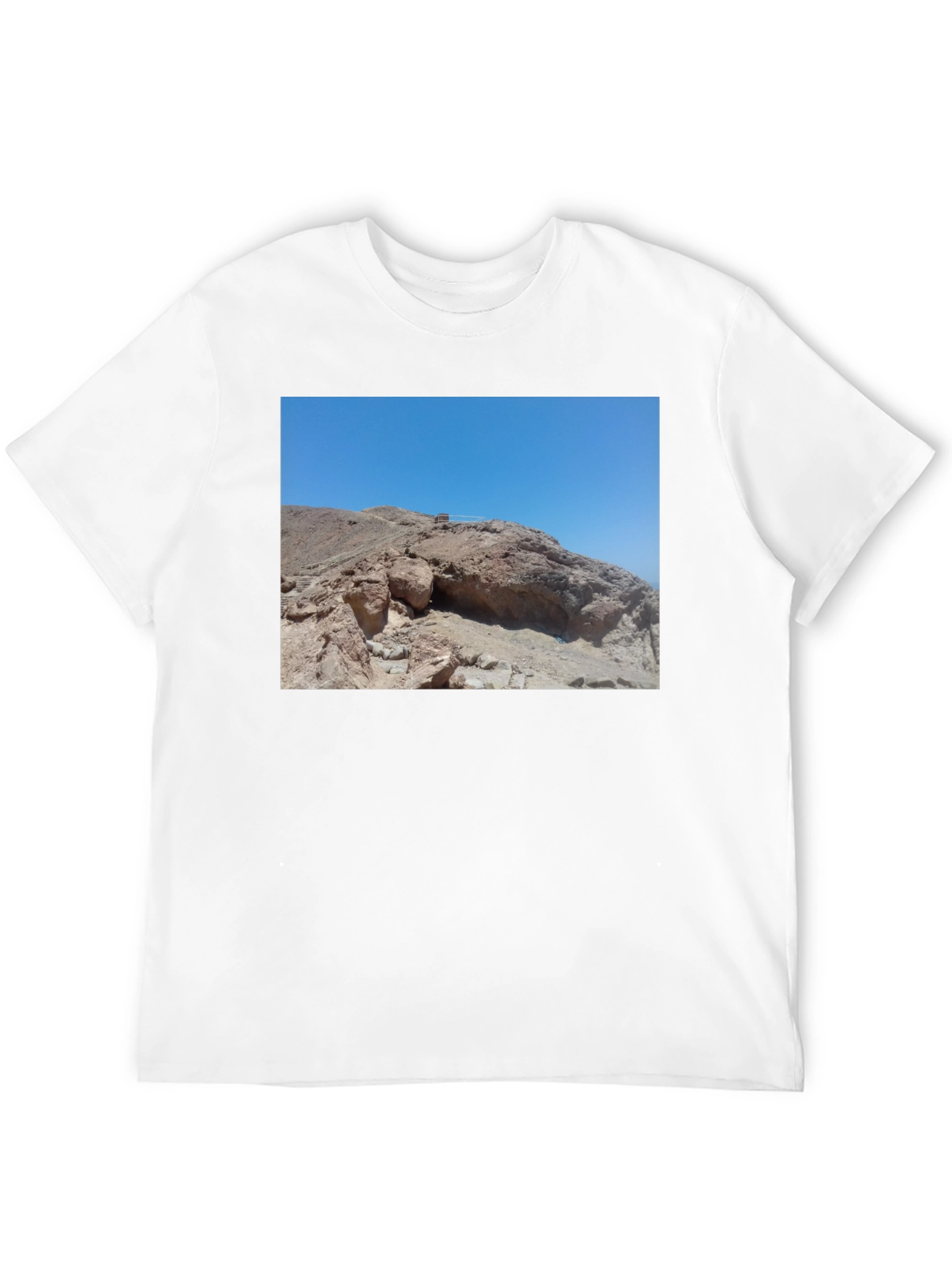 Rocky Desert Scene Black T-Shirt