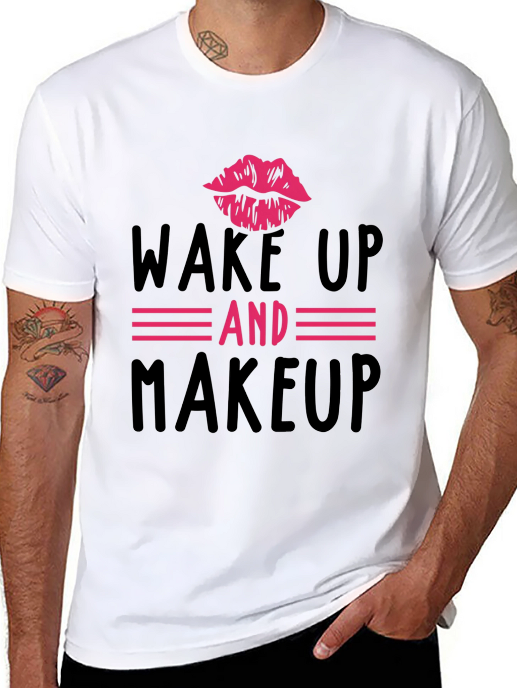 Wake Up & Makeup Graphic Tee