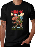 Hiking is the Answer T-Shirt - Moose Design