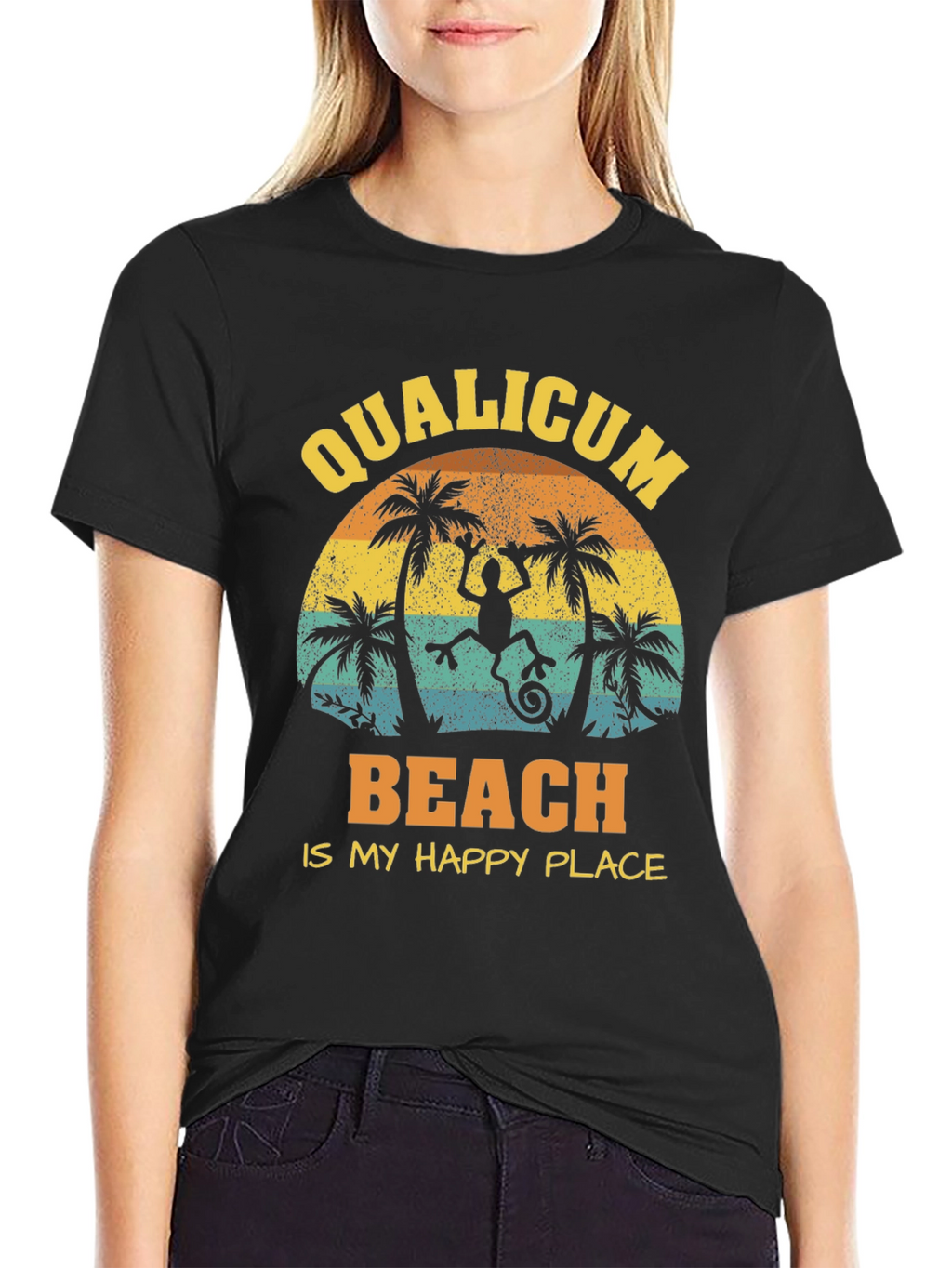 Qualicum Beach Happy Place T-Shirt