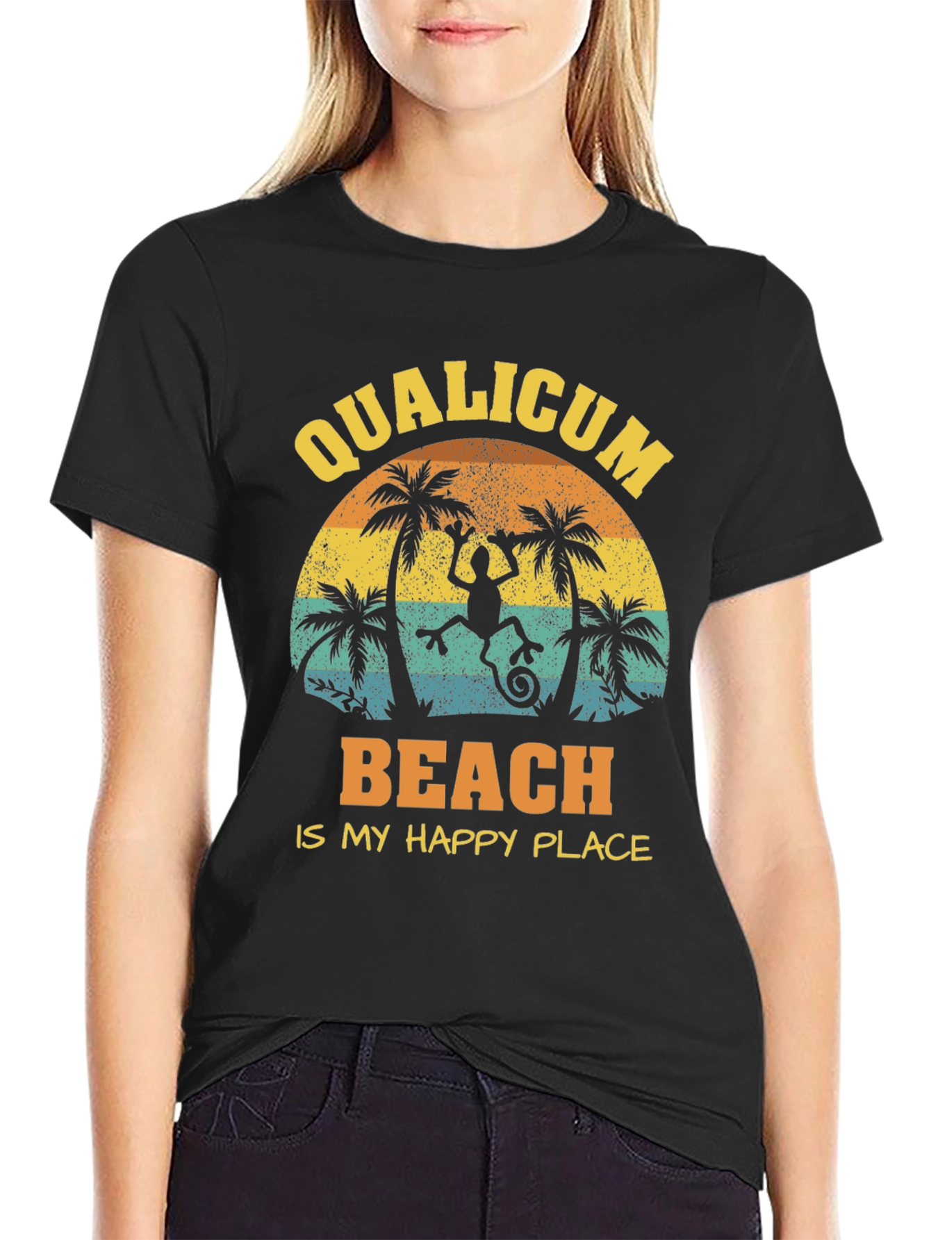Qualicum Beach Happy Place T-Shirt