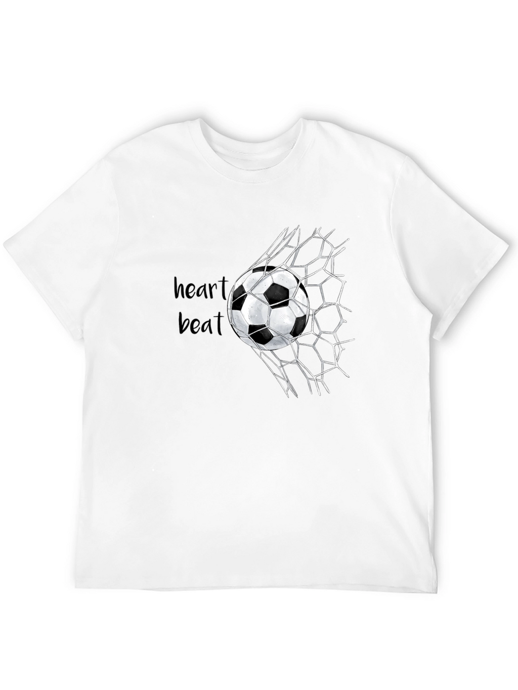 Soccer Heartbeat Graphic T-Shirt