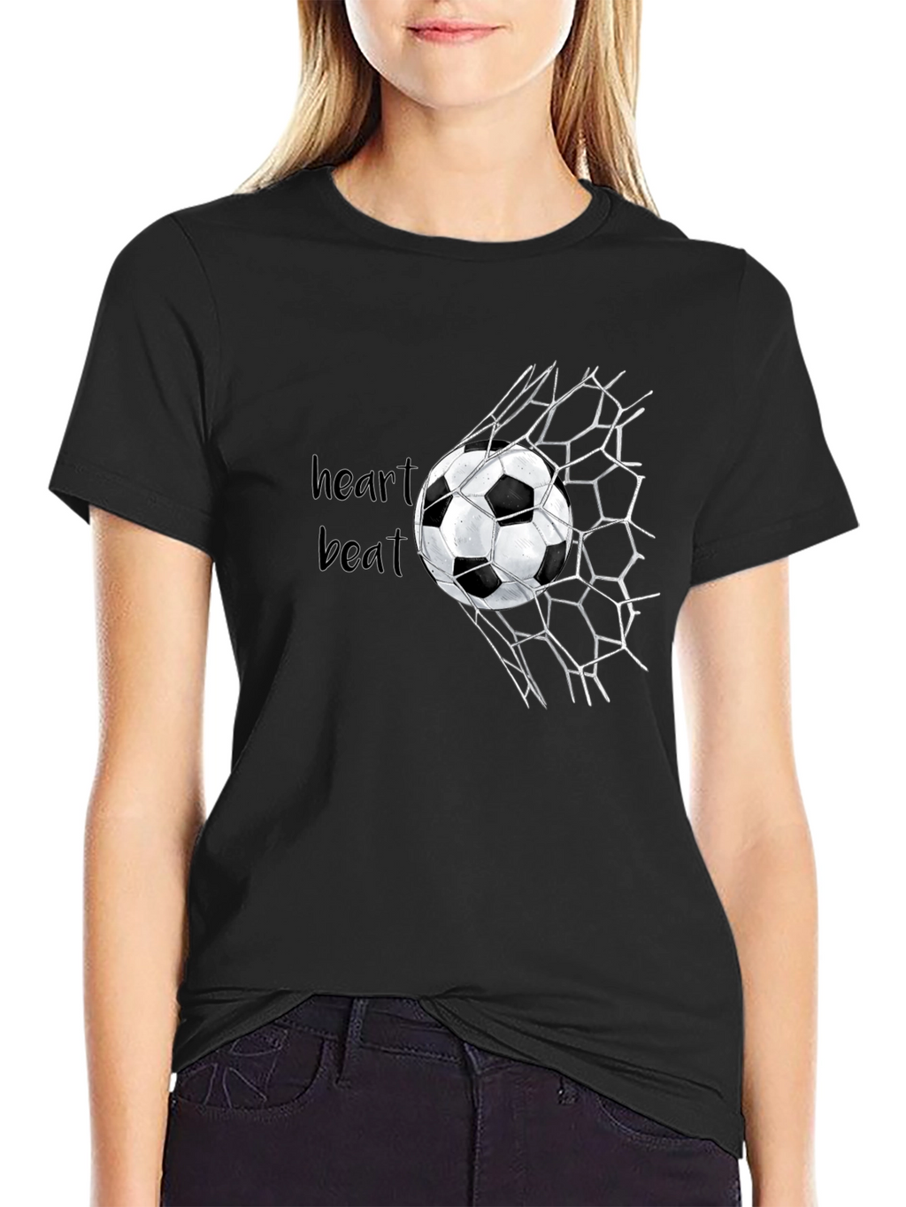 Soccer Heartbeat Graphic T-Shirt