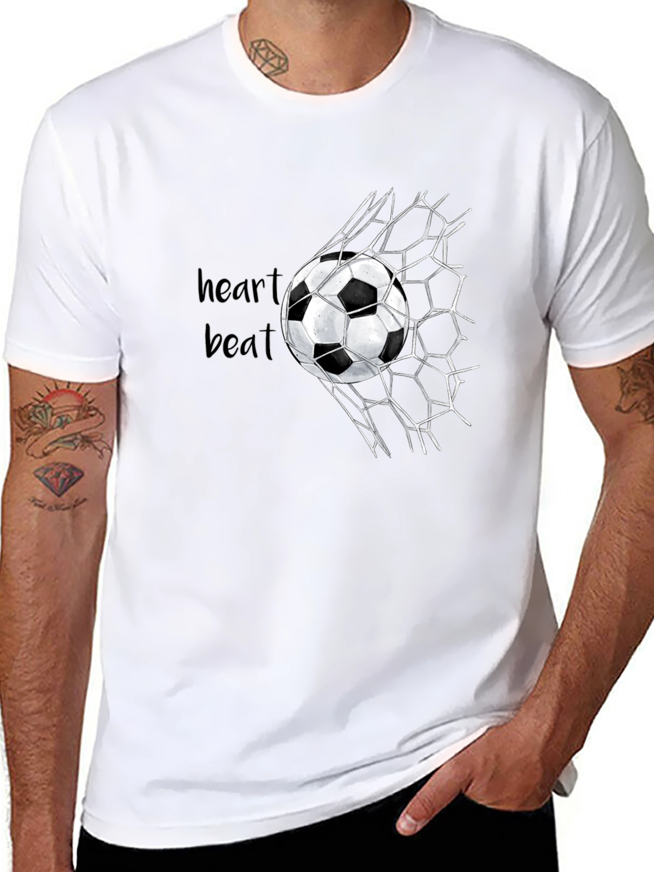 Soccer Heartbeat Graphic T-Shirt