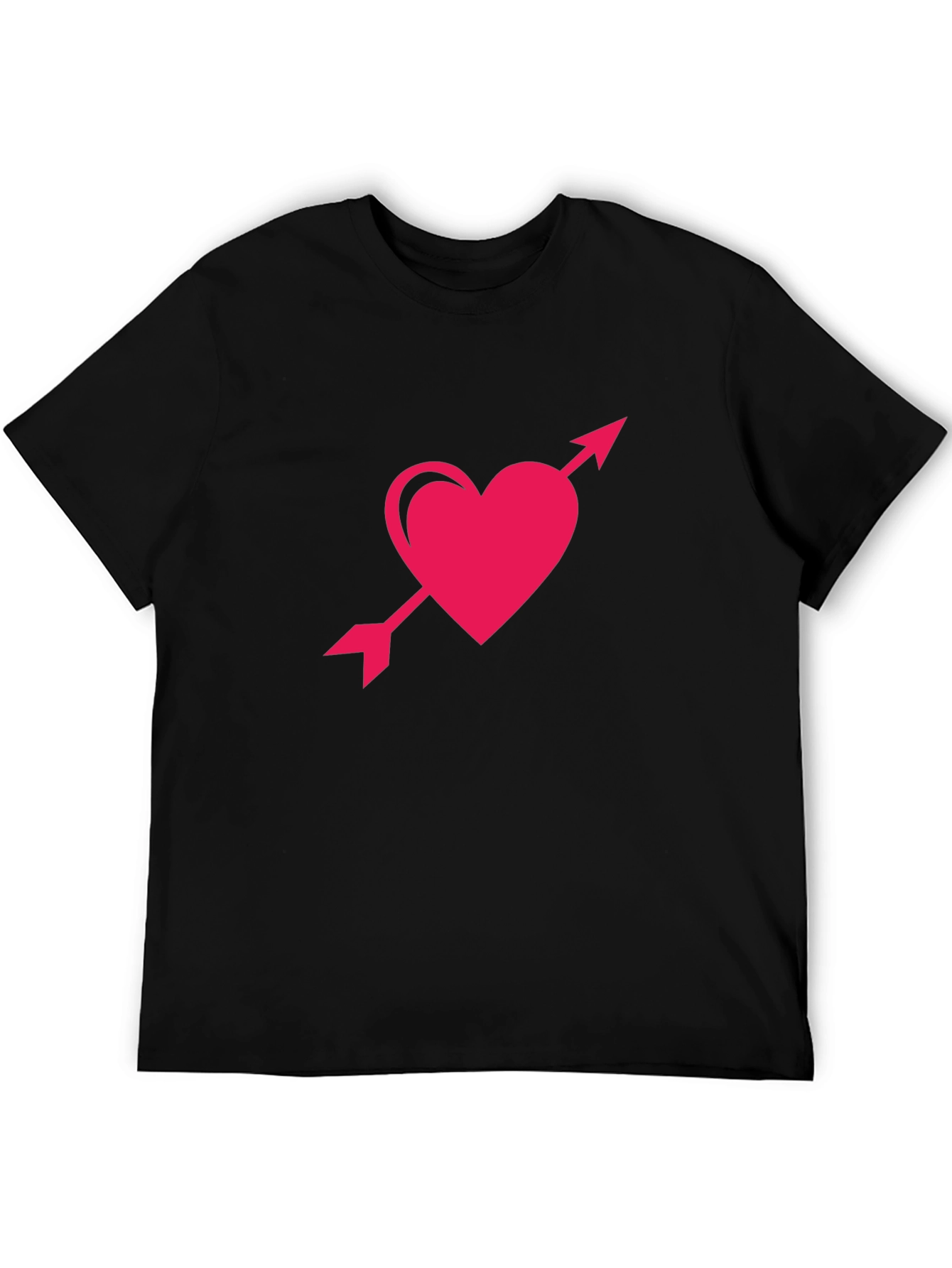 Heart and Arrow Graphic Tee - Black T-Shirt