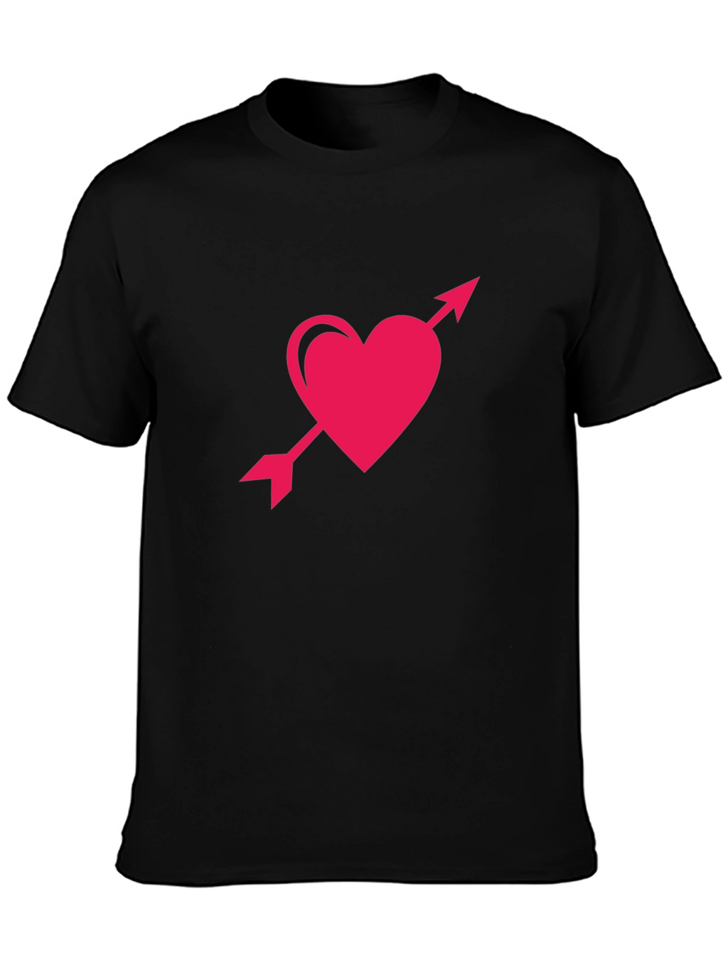Heart and Arrow Graphic Tee - Black T-Shirt