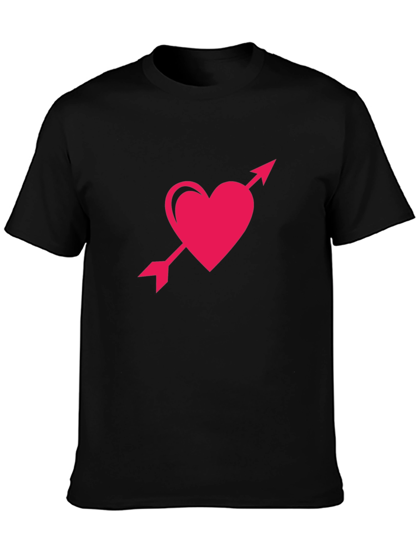 Heart and Arrow Graphic Tee - Black T-Shirt