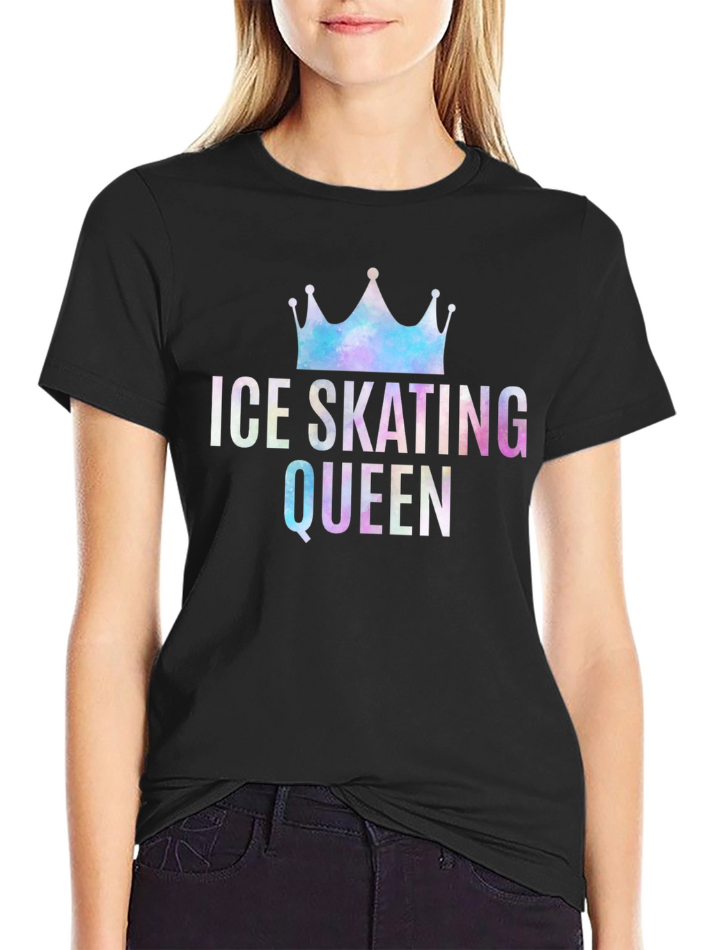 Ice Skating Queen T-Shirt - Stylish Graphic Tee