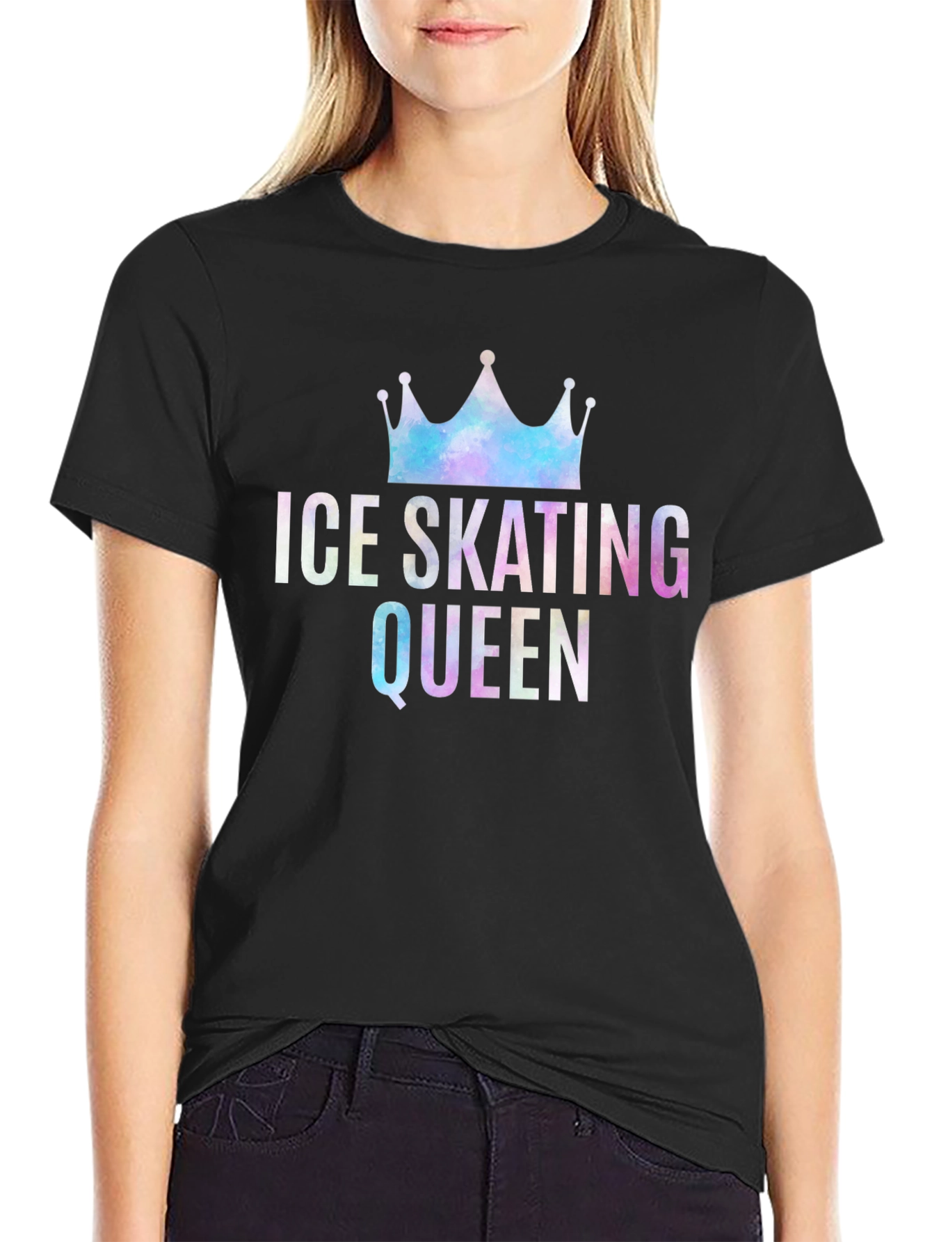 Ice Skating Queen T-Shirt - Stylish Graphic Tee