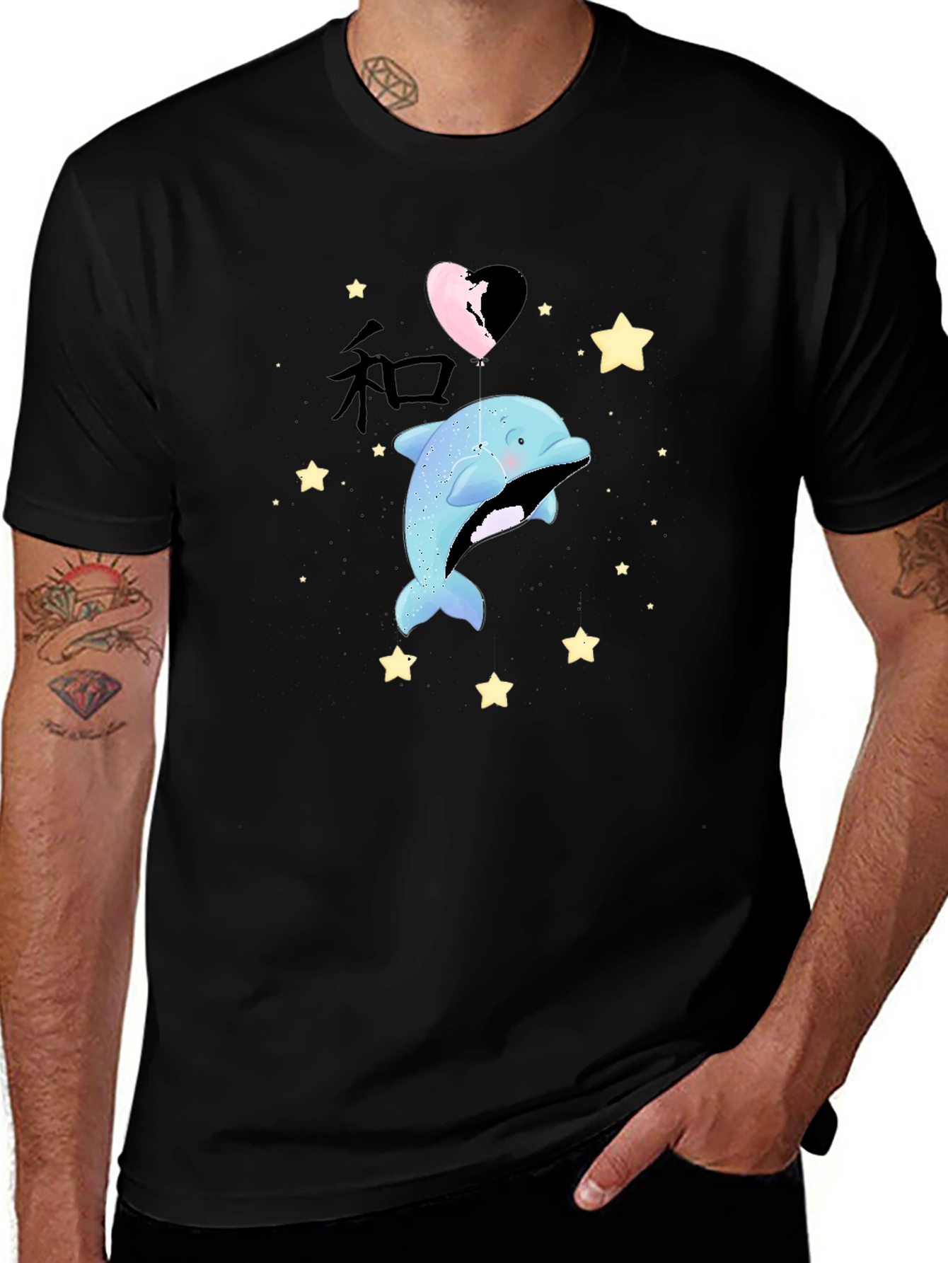 Cute Dolphin Graphic Tee - Stylish Comfort