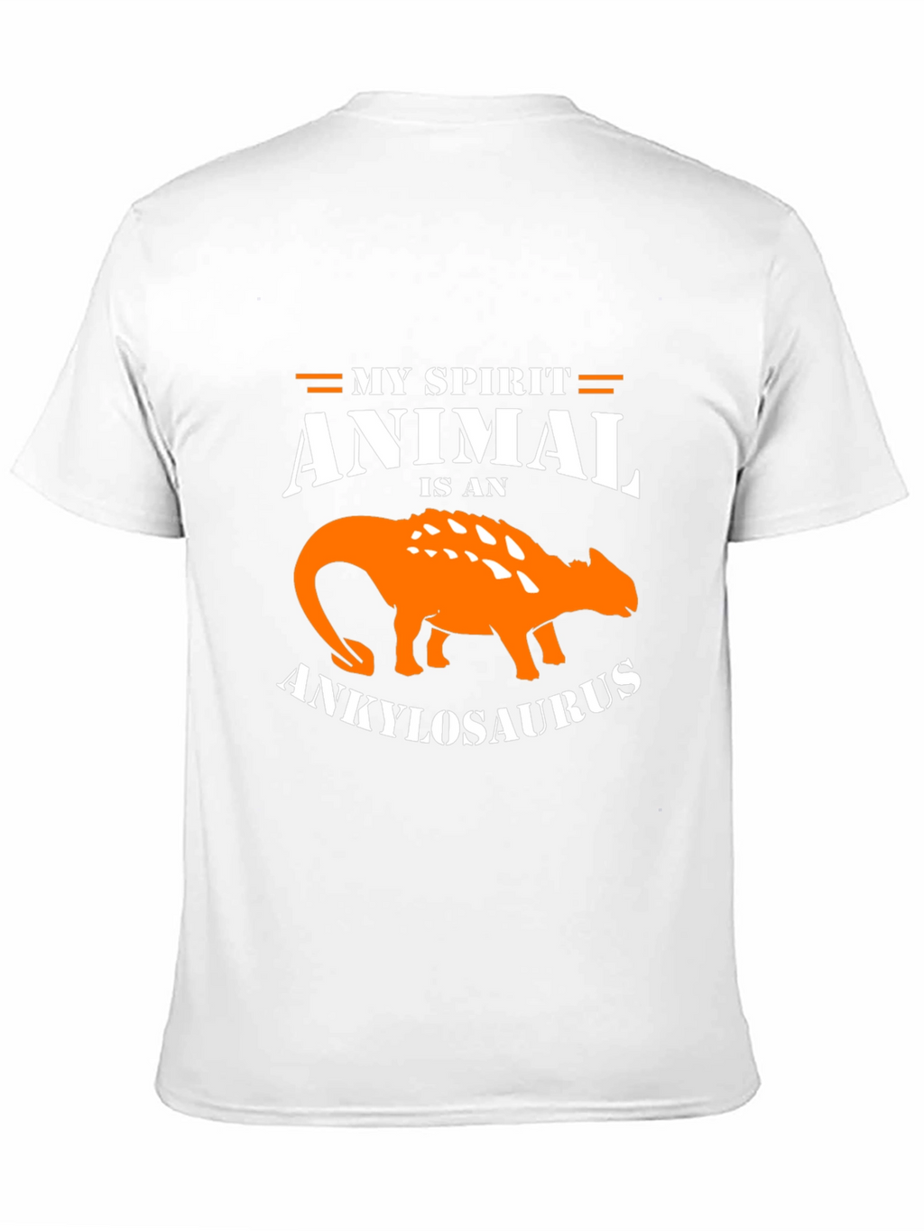 Ankylosaurus Spirit Animal Graphic Tee - Black