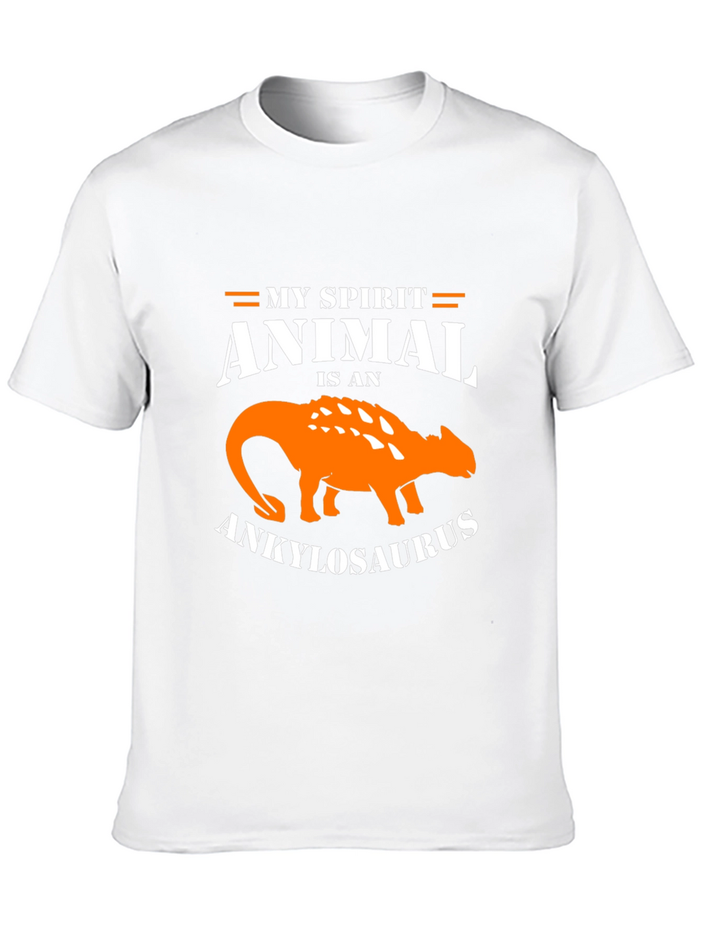 Ankylosaurus Spirit Animal Graphic Tee - Black