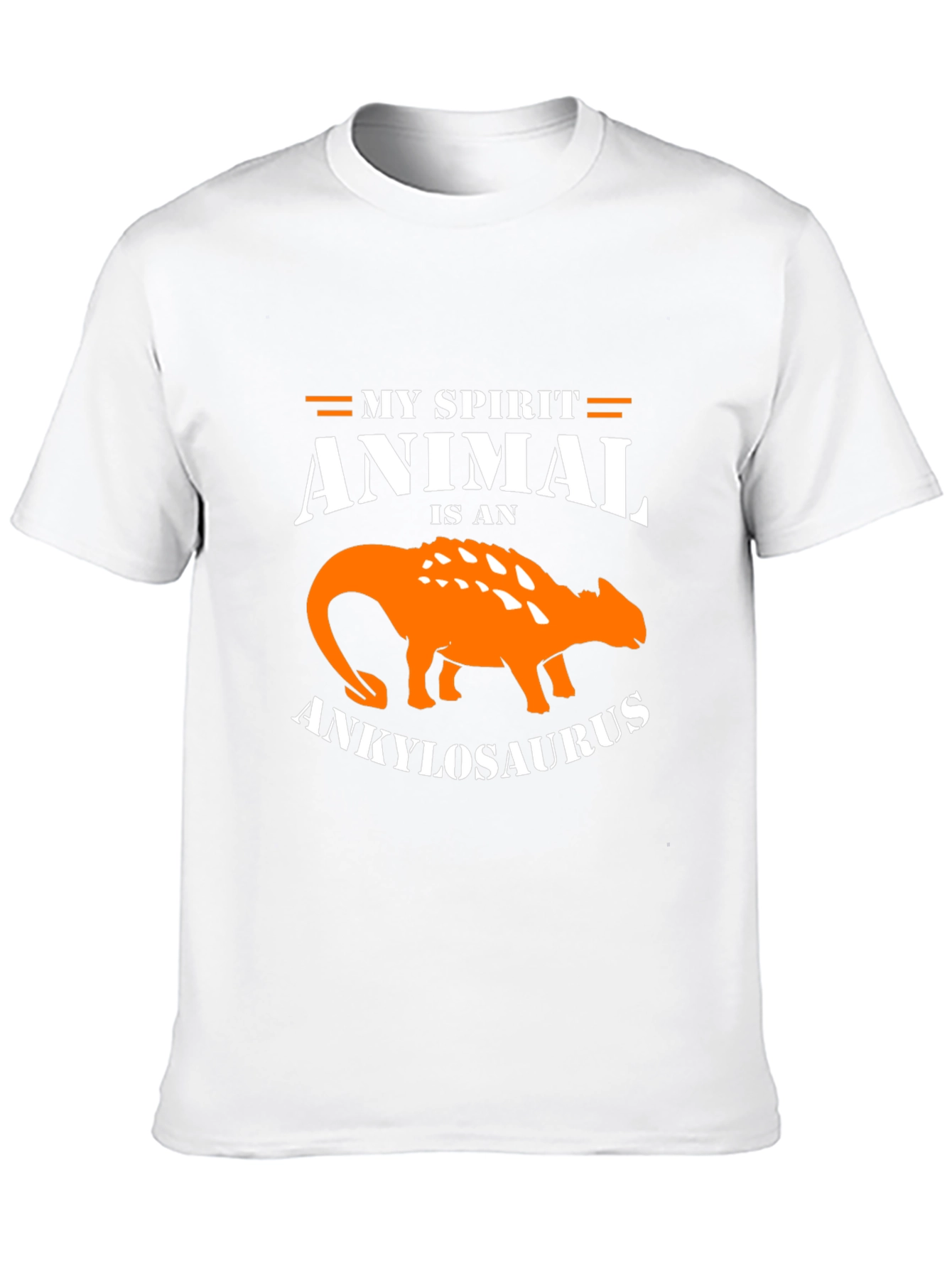 Ankylosaurus Spirit Animal Graphic Tee - Black