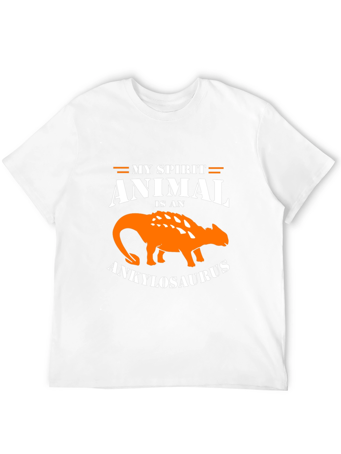 Ankylosaurus Spirit Animal Graphic Tee - Black