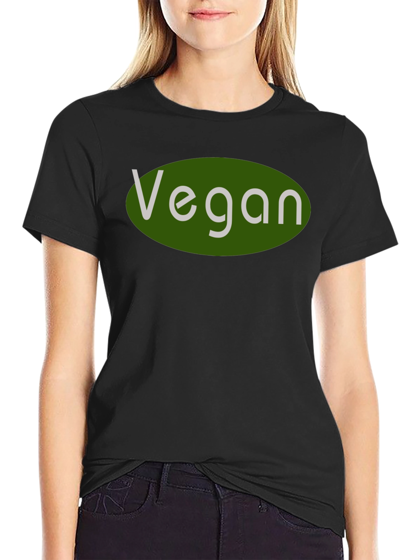 Vegan Statement T-Shirt - Black