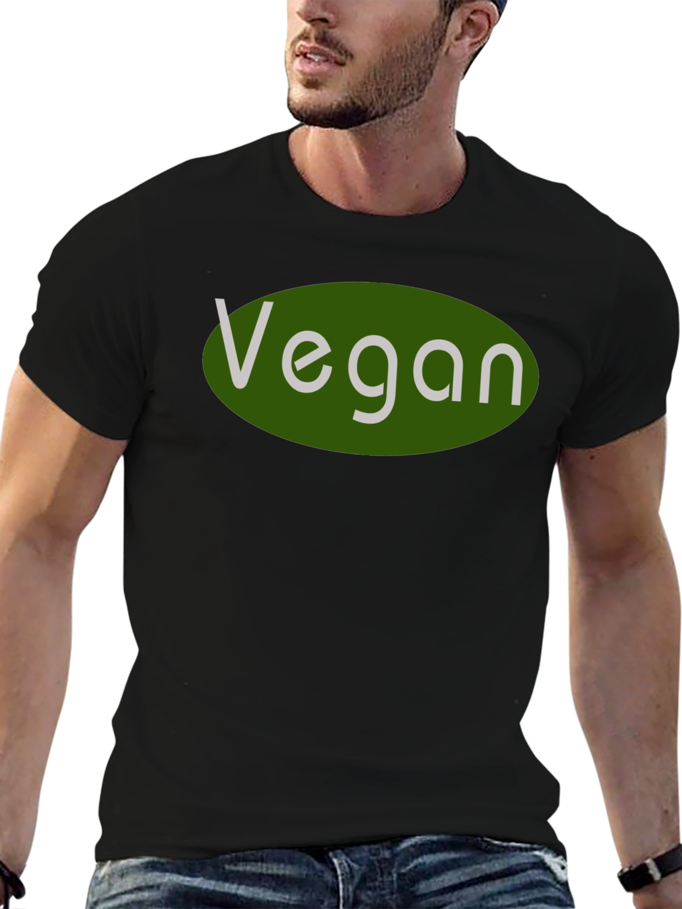 Vegan Statement T-Shirt - Black