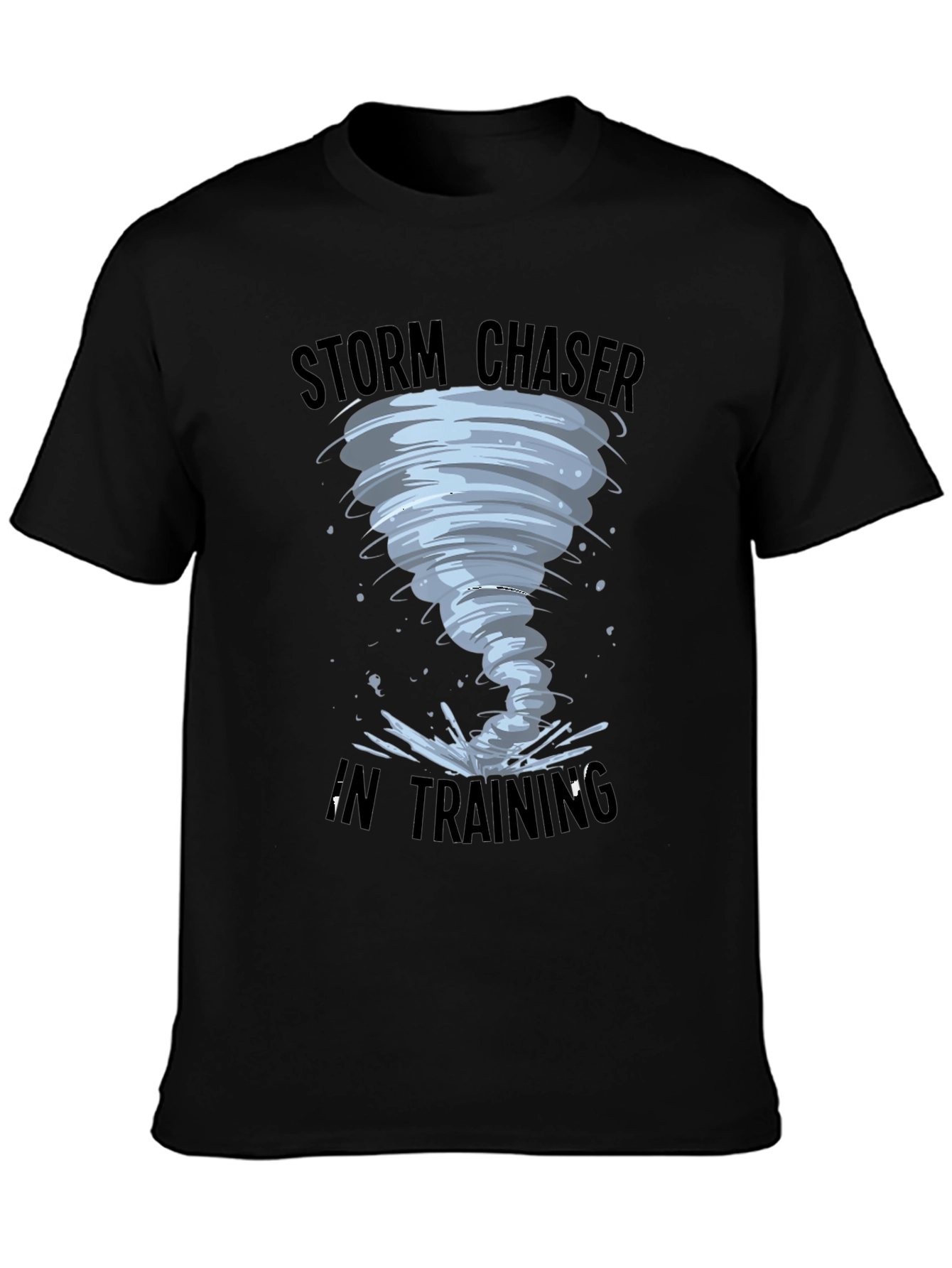 Storm Chaser in Training Black T-Shirt