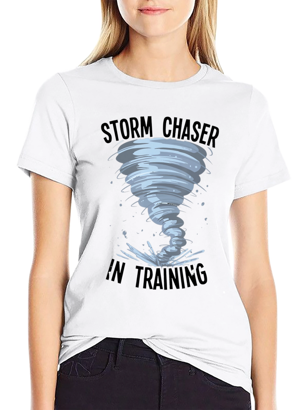 Storm Chaser in Training Black T-Shirt
