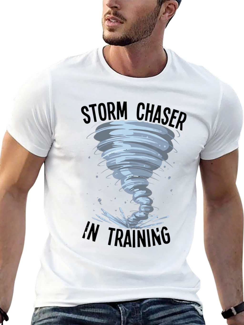 Storm Chaser in Training Black T-Shirt